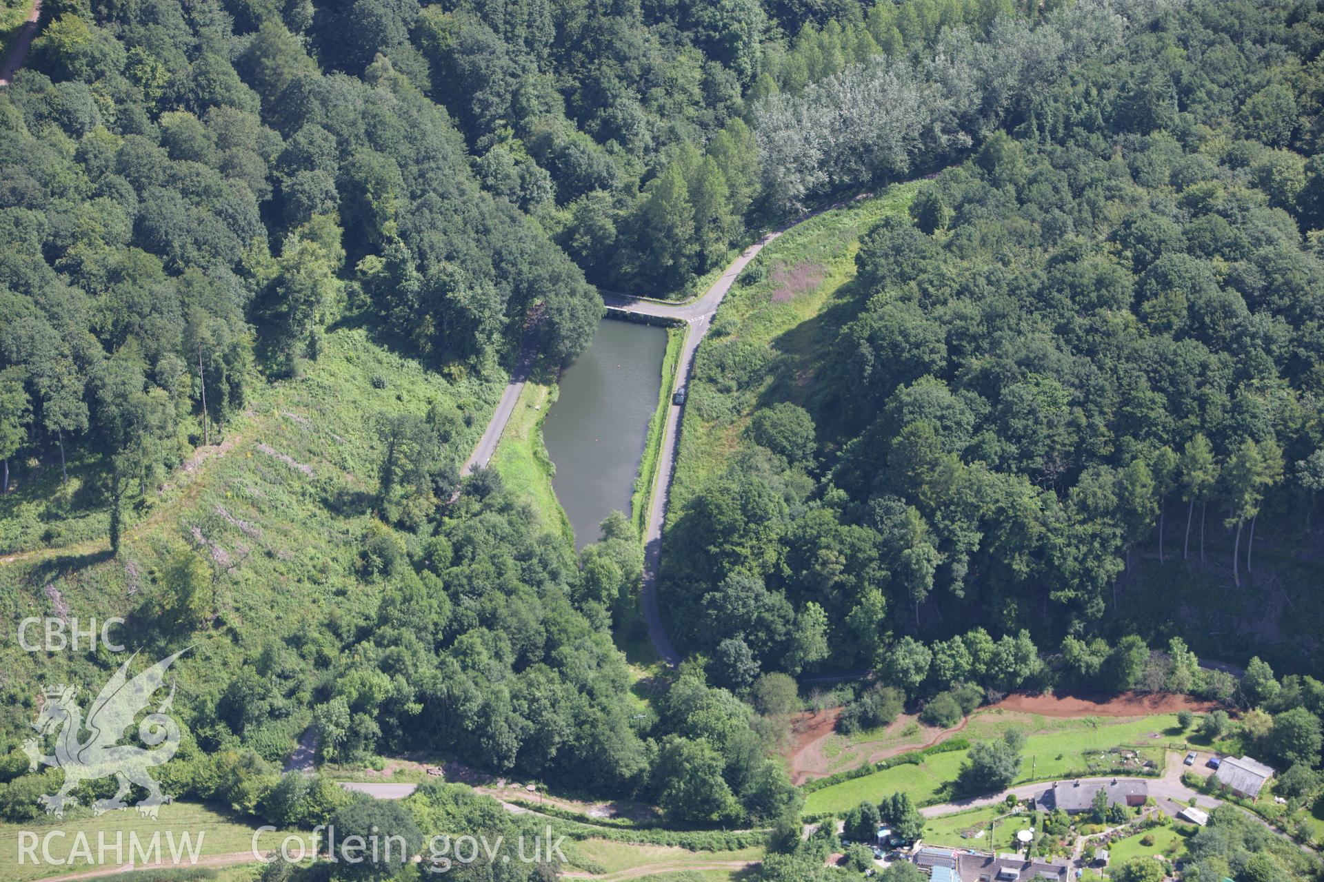 RCAHMW colour oblique photograph of Tintern Upper Wire Works (New Tongs Mill). Taken by Toby Driver on 21/07/2008.