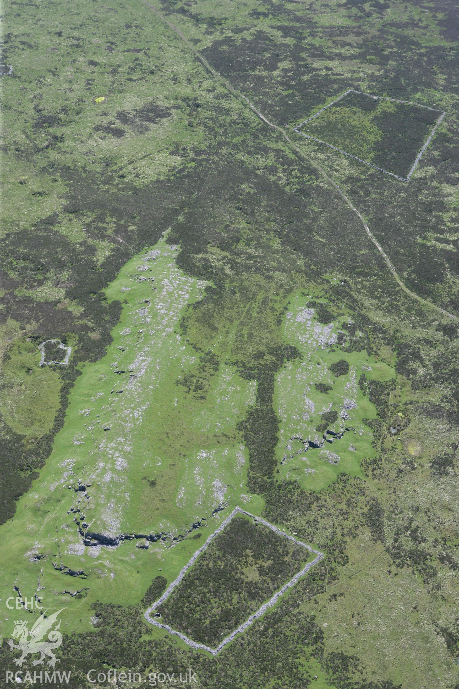 RCAHMW colour oblique photograph of Pant Mawr Rabbit Farm and Limeworkings north-east of Sandhill. Taken by Toby Driver on 09/06/2008.