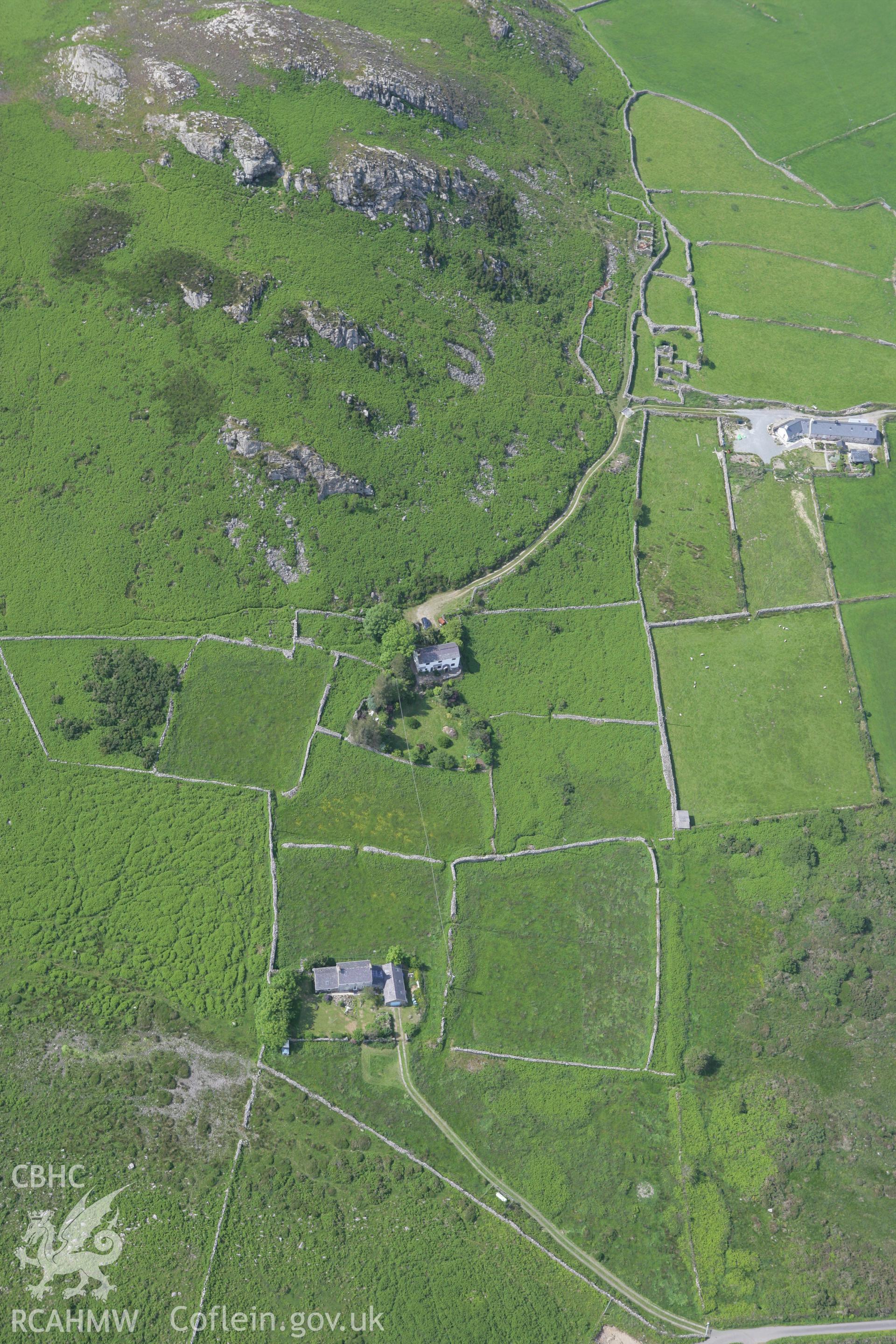 RCAHMW colour oblique photograph of Penrhos Farmstead. Taken by Toby Driver on 13/06/2008.