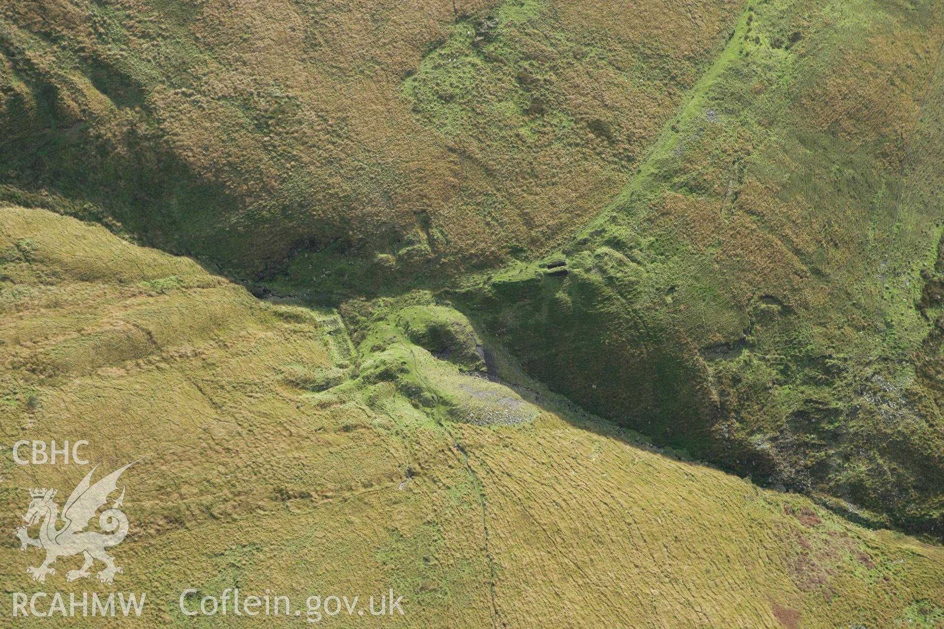 RCAHMW colour oblique photograph of Nant Hir Level, Coal Mine, Blaengarw. Taken by Toby Driver on 16/10/2008.