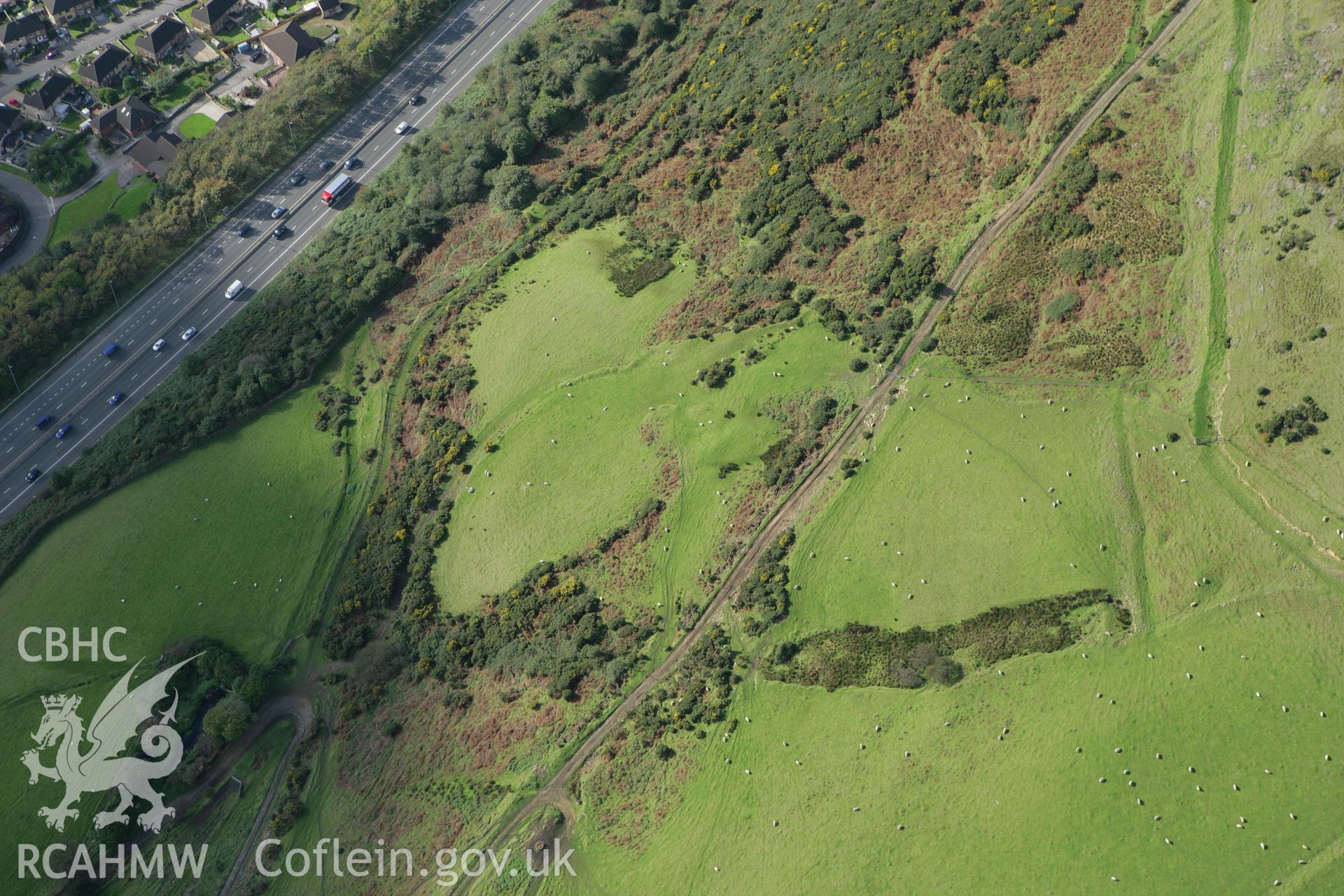 RCAHMW colour oblique photograph of Bronbil Tramway. Taken by Toby Driver on 16/10/2008.