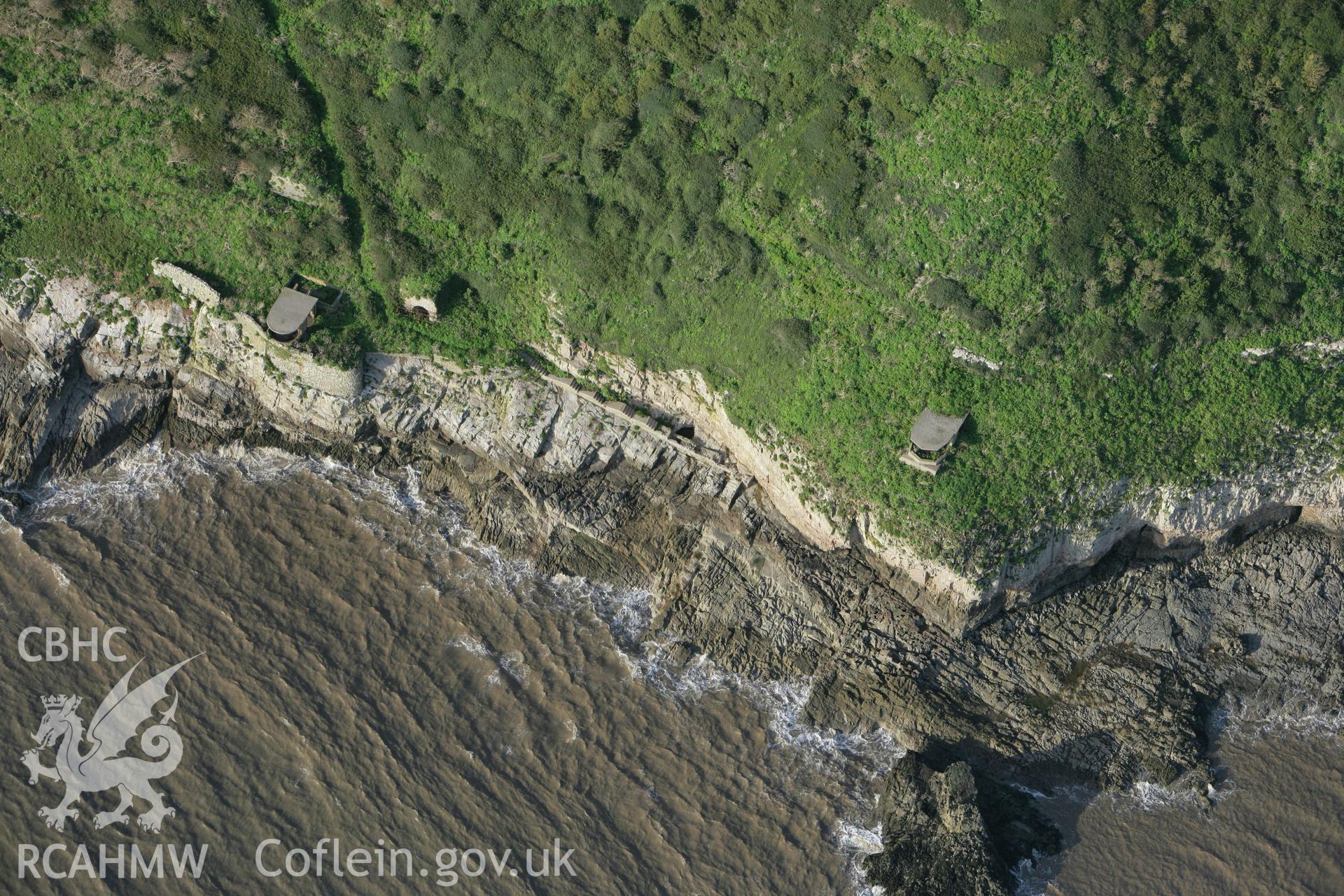 RCAHMW colour oblique photograph of Steep Holm  ENGLAND. Taken by Toby Driver on 12/11/2008.