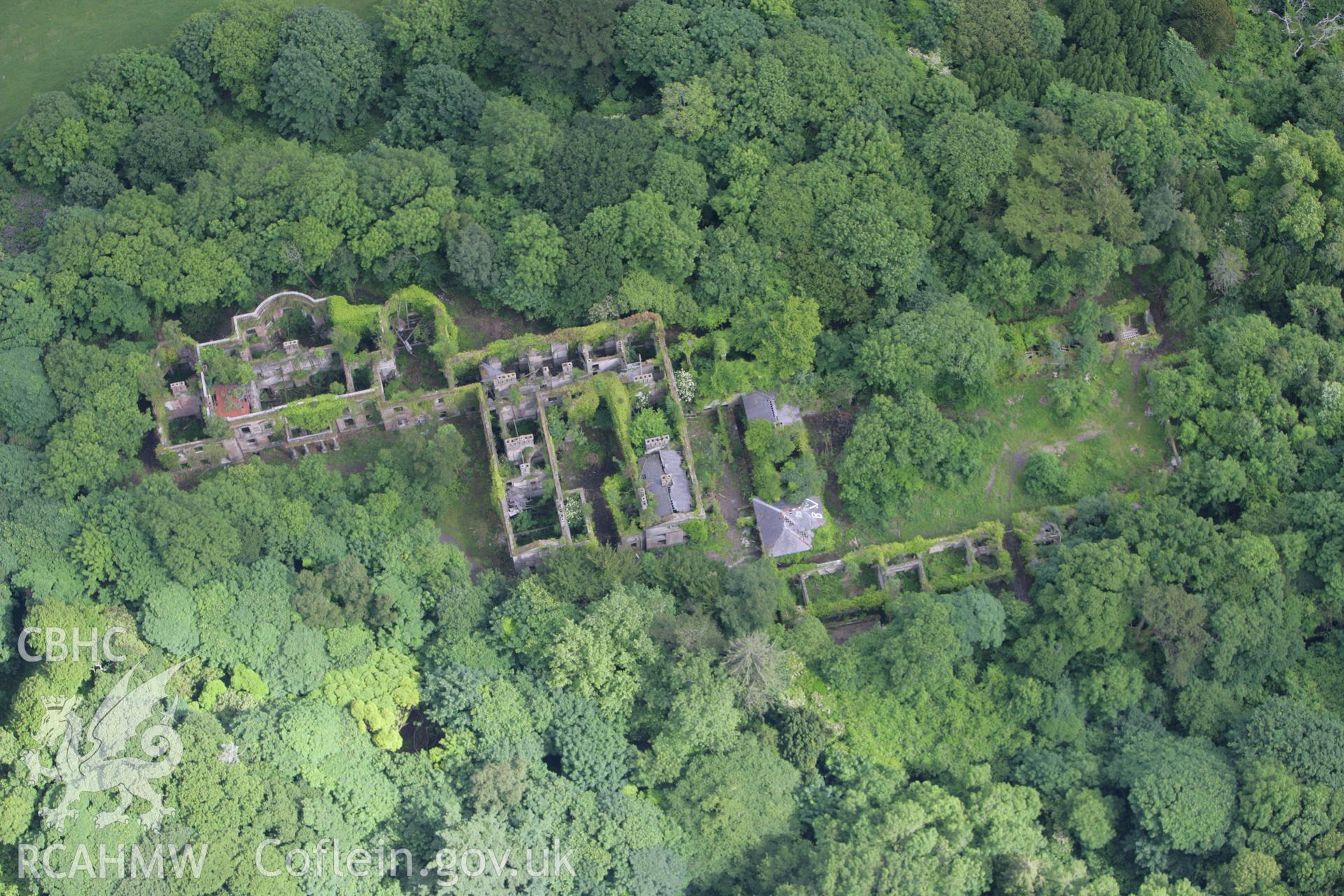 RCAHMW colour oblique photograph of Baron Hill, Beaumaris. Taken by Toby Driver on 13/06/2008.