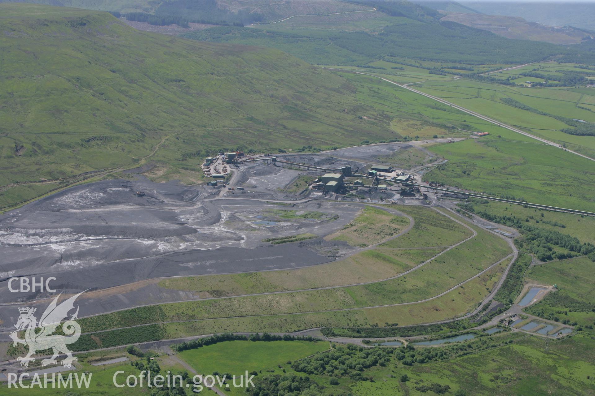 RCAHMW colour oblique photograph of Tower Drift Mine, part of Tower Colliery. Taken by Toby Driver on 09/06/2008.