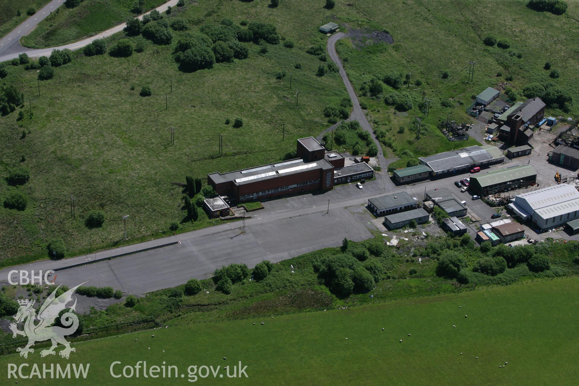 RCAHMW colour oblique photograph of Tower Colliery, prior to demolition. Taken by Toby Driver on 09/06/2008.