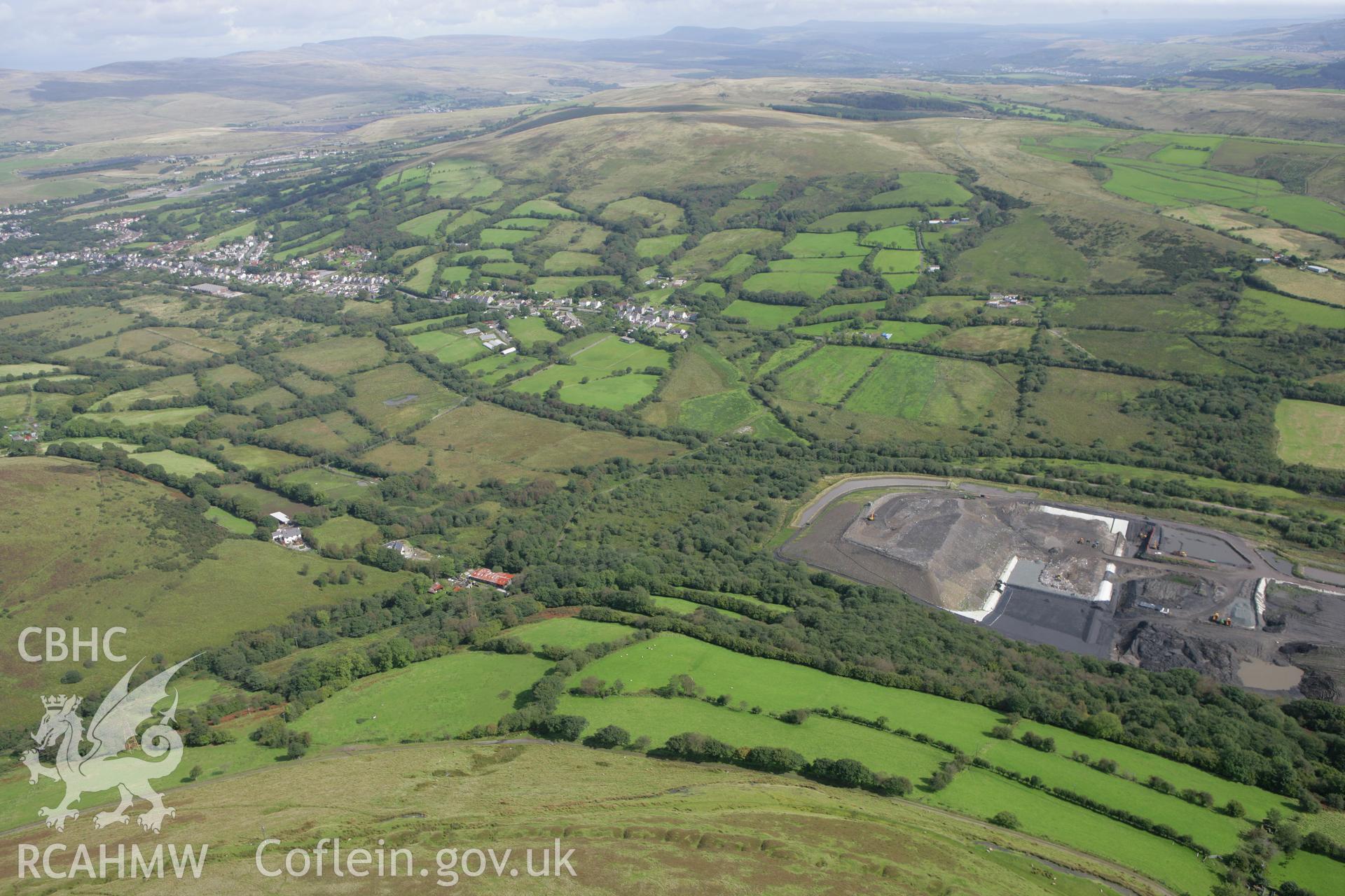 RCAHMW colour oblique photograph of Abernant Colliery (site of). Taken by Toby Driver on 12/09/2008.