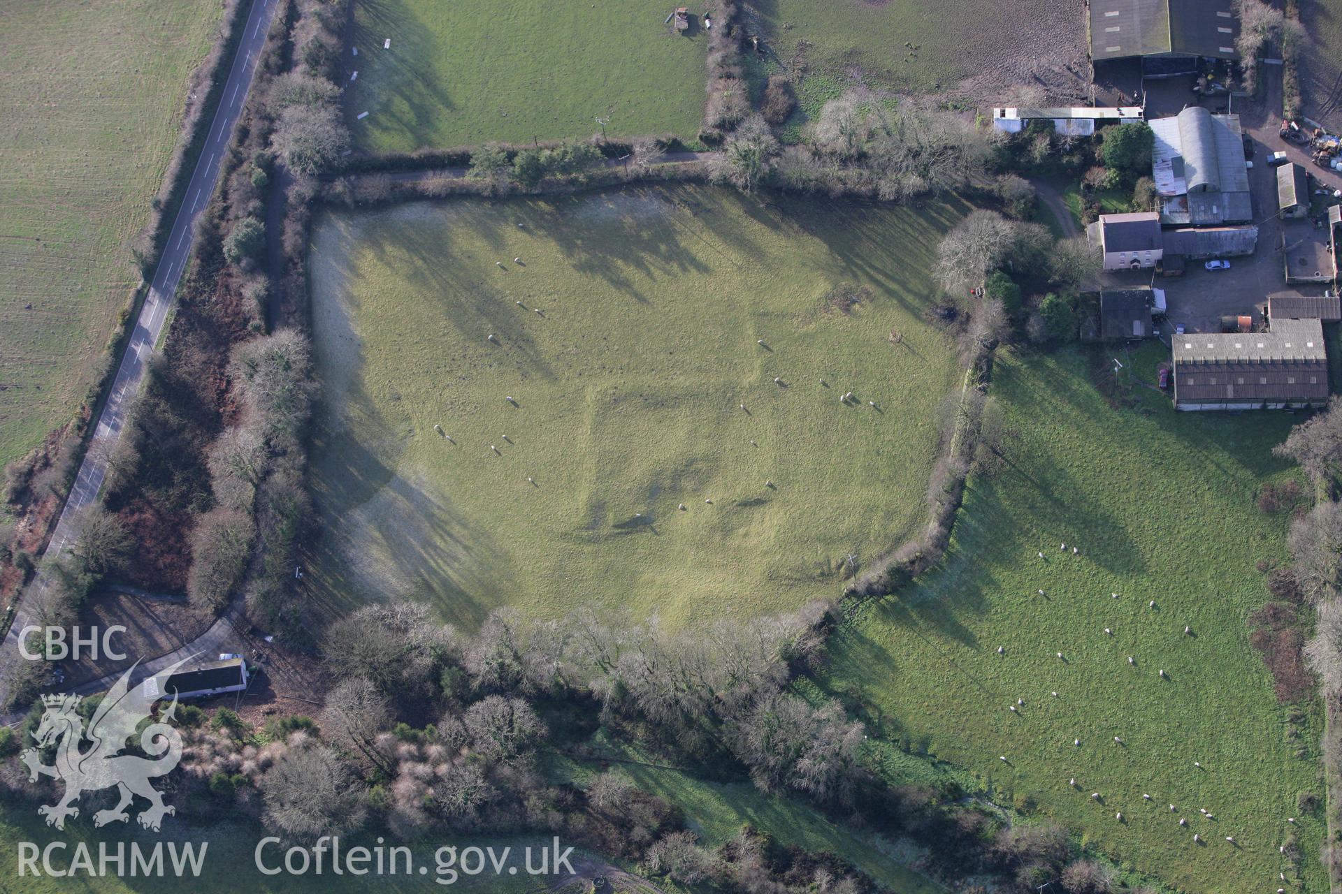 RCAHMW colour oblique photograph of Blaen y rangell. Taken by Toby Driver on 15/12/2008.