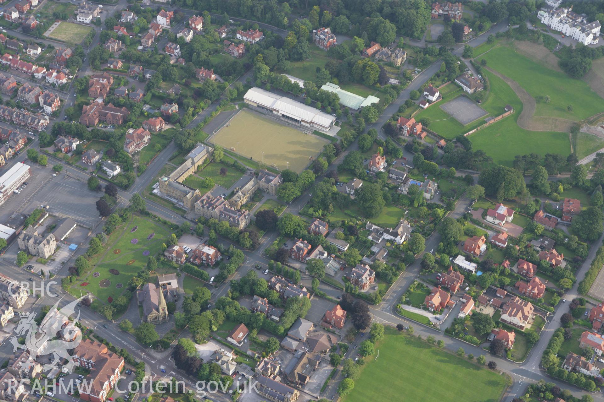 RCAHMW colour oblique photograph of Rydal Penrhos School, Colwyn Bay. Taken by Toby Driver on 24/07/2008.