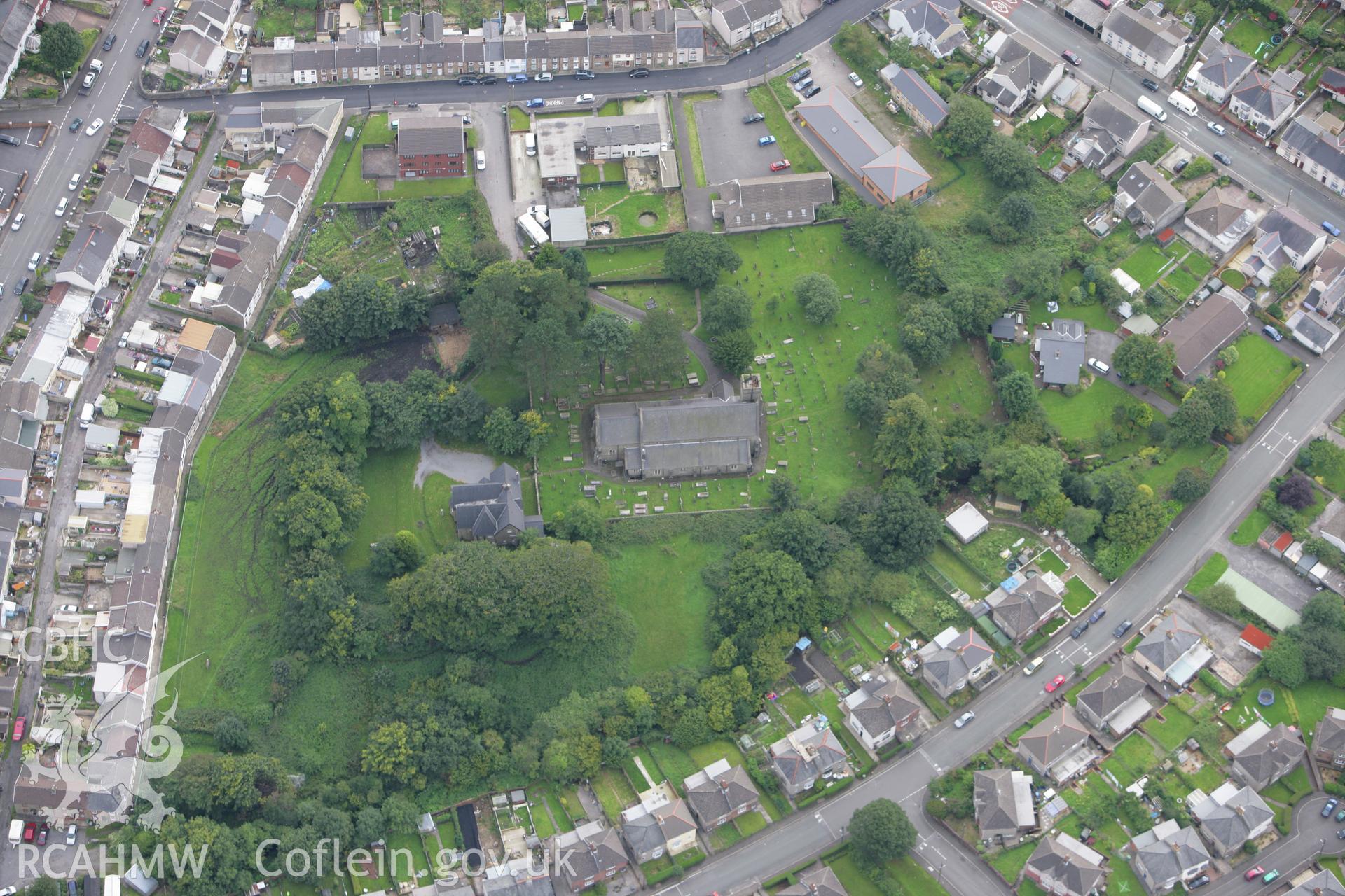 RCAHMW colour oblique photograph of St Fagan's Church, Trecynon. Taken by Toby Driver on 12/09/2008.