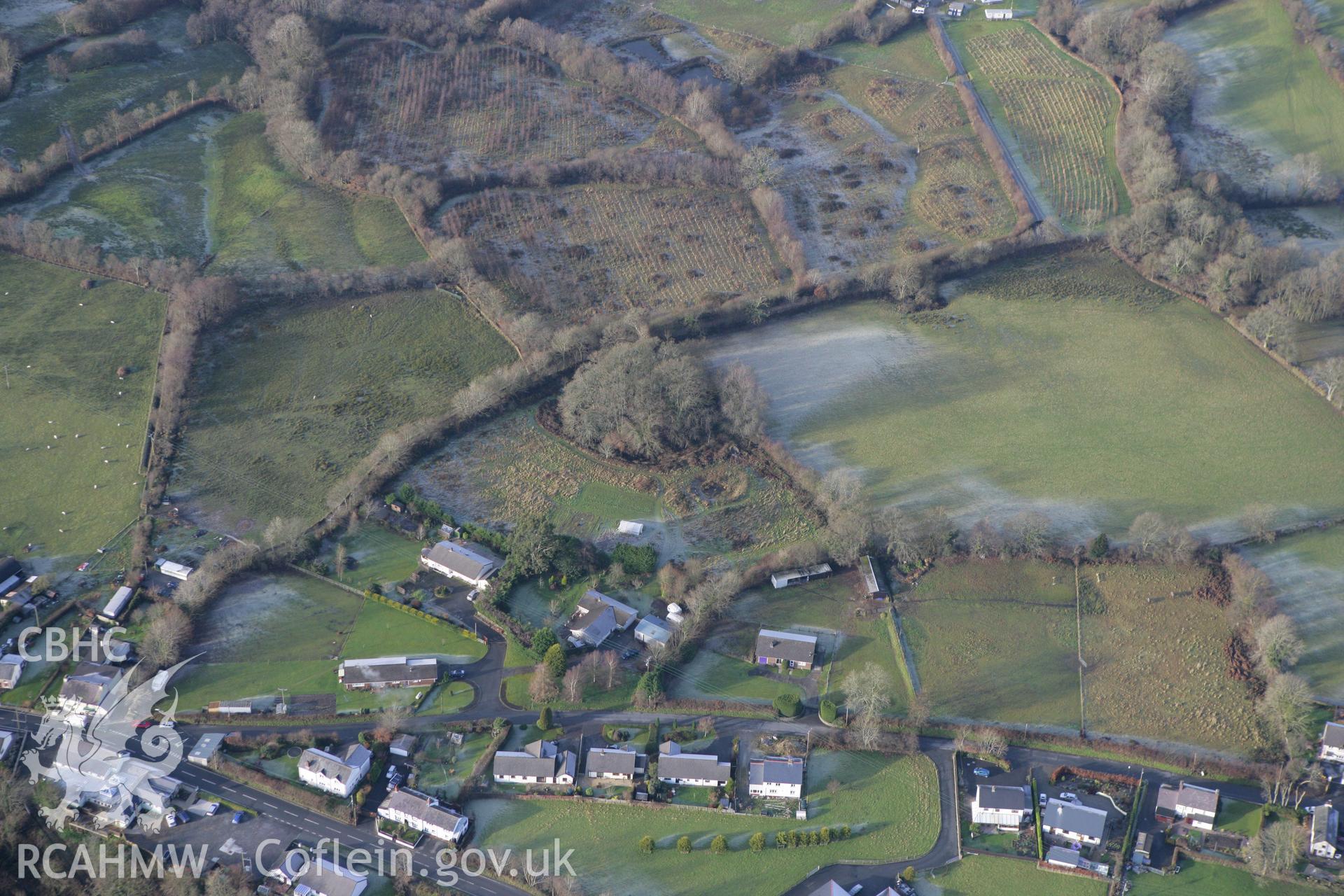 RCAHMW colour oblique photograph of Castell Nant-y-Garan. Taken by Toby Driver on 15/12/2008.