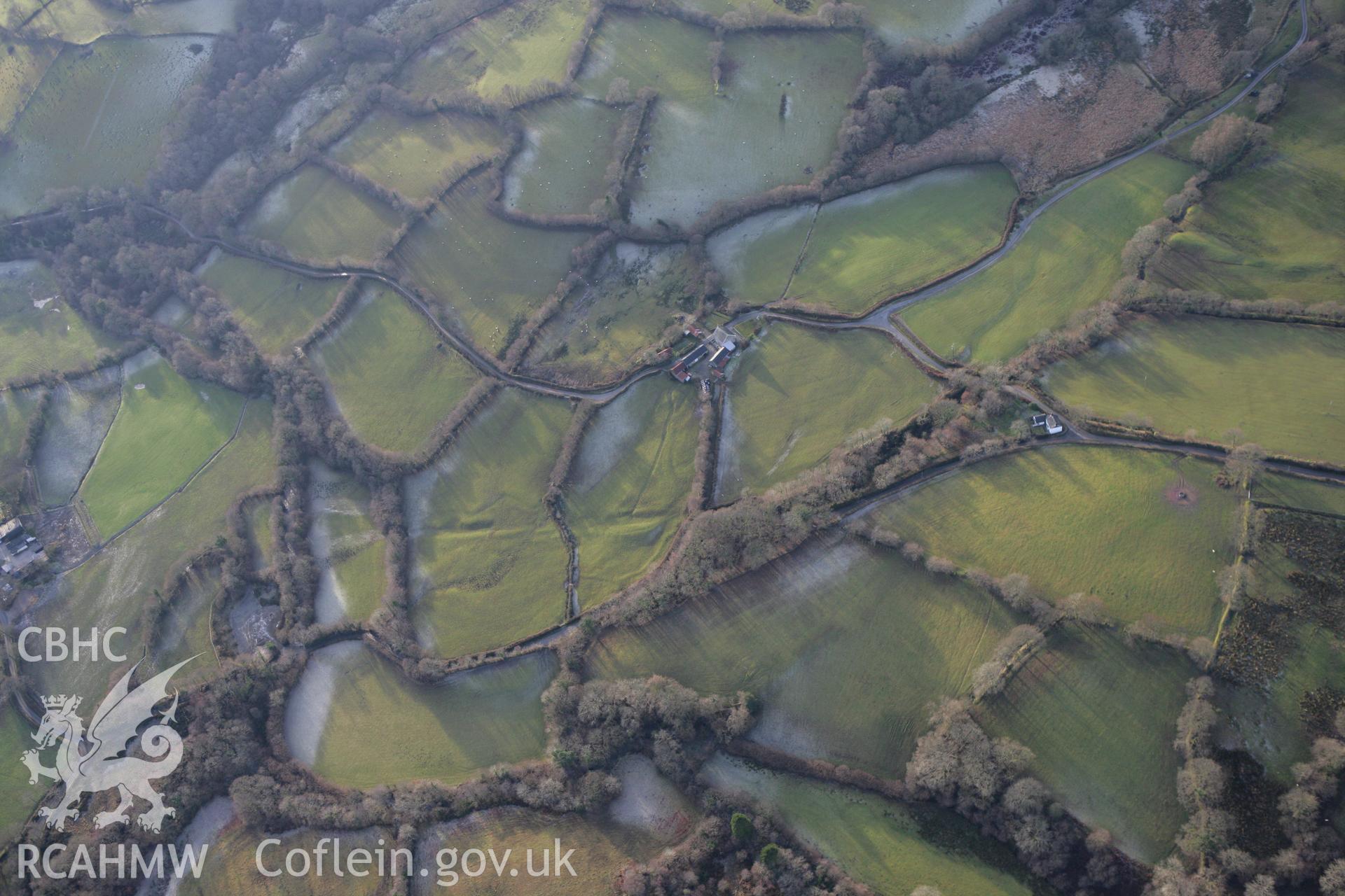 RCAHMW colour oblique photograph of Sarn Helen, Roman Road, section between Erwgell and Cae-Lago. Taken by Toby Driver on 15/12/2008.