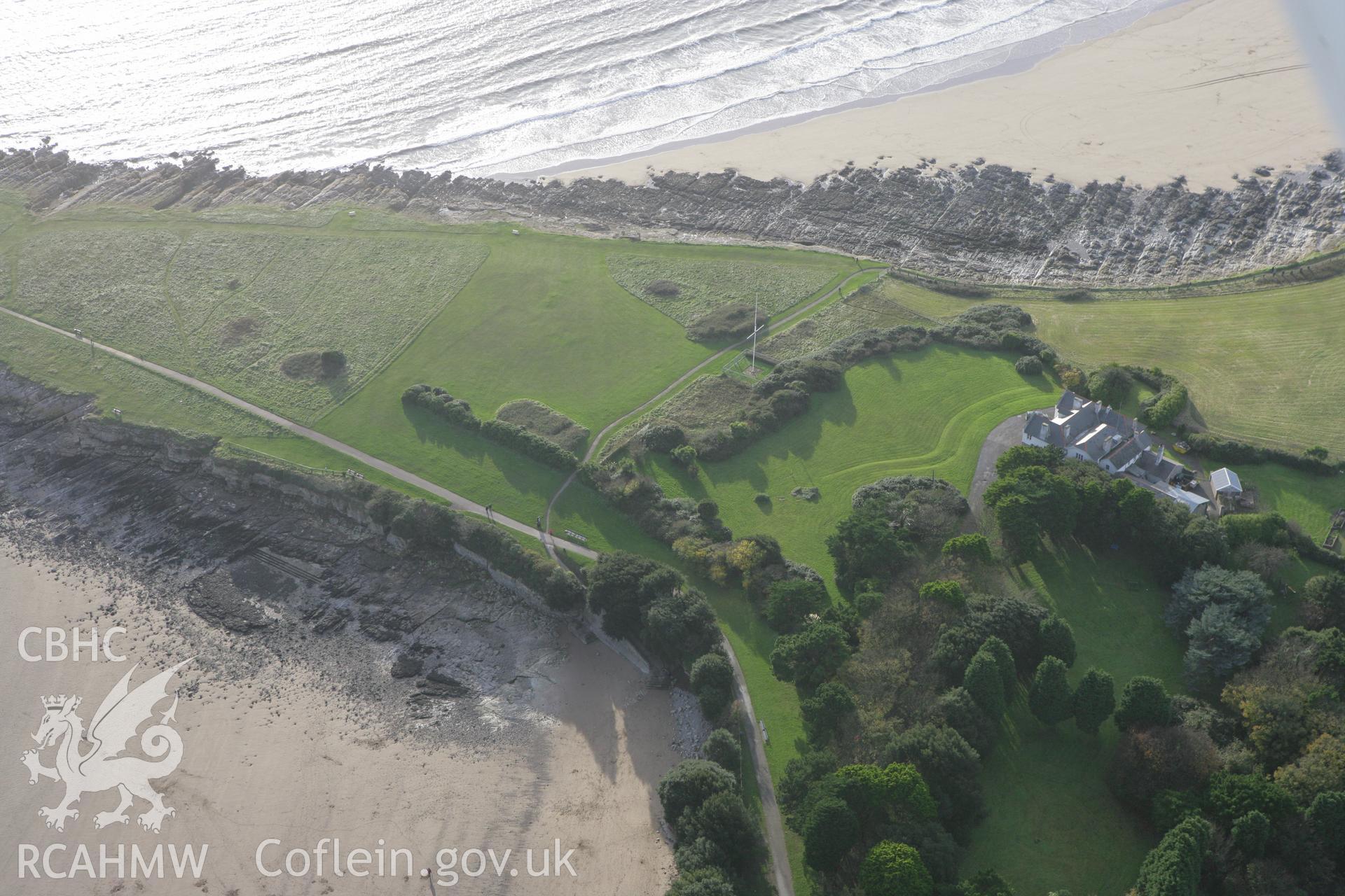 RCAHMW colour oblique photograph of Friars Point House and Gardens. Taken by Toby Driver on 12/11/2008.