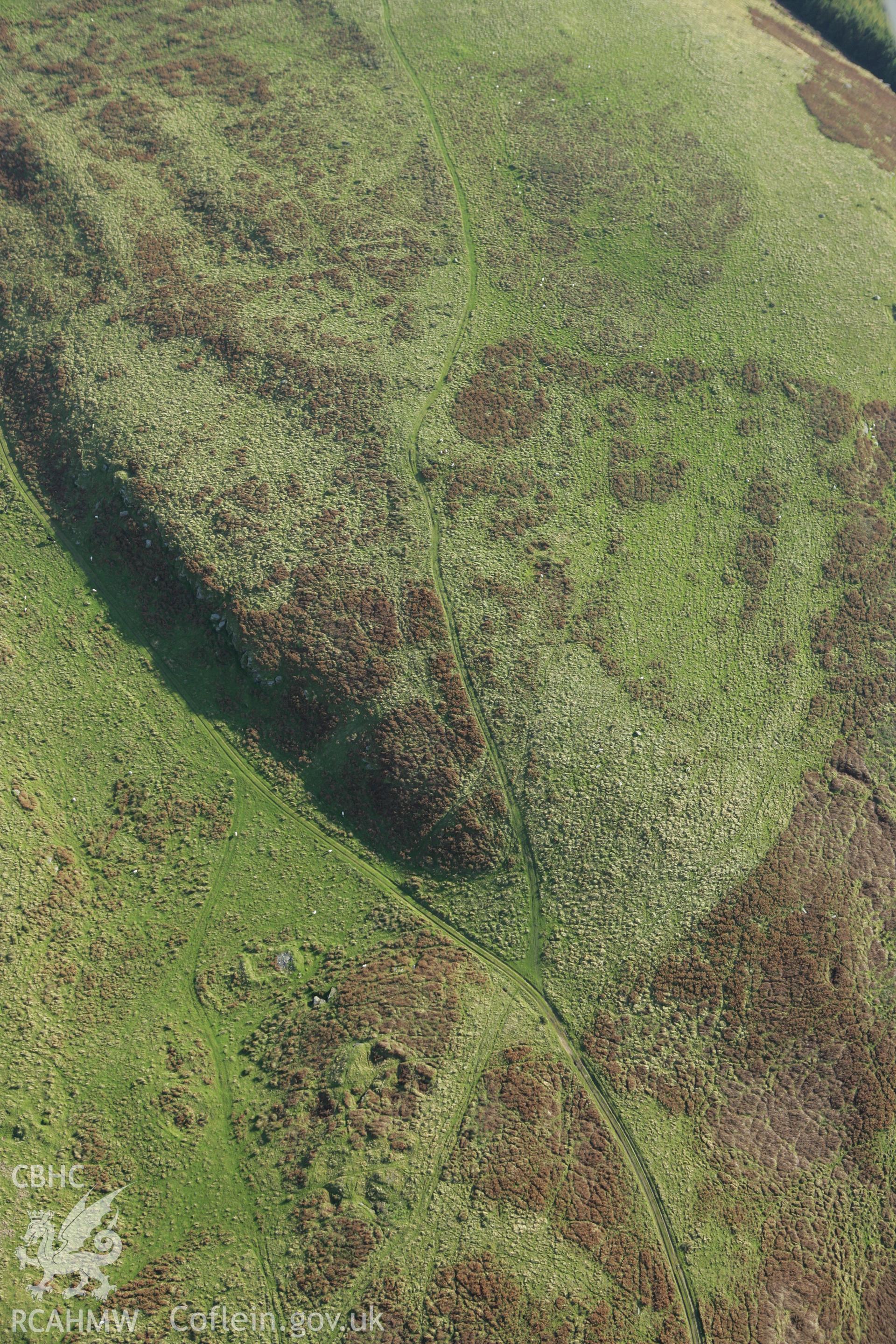 RCAHMW colour oblique photograph of Forest Chapel Foundations. Taken by Toby Driver on 16/10/2008.