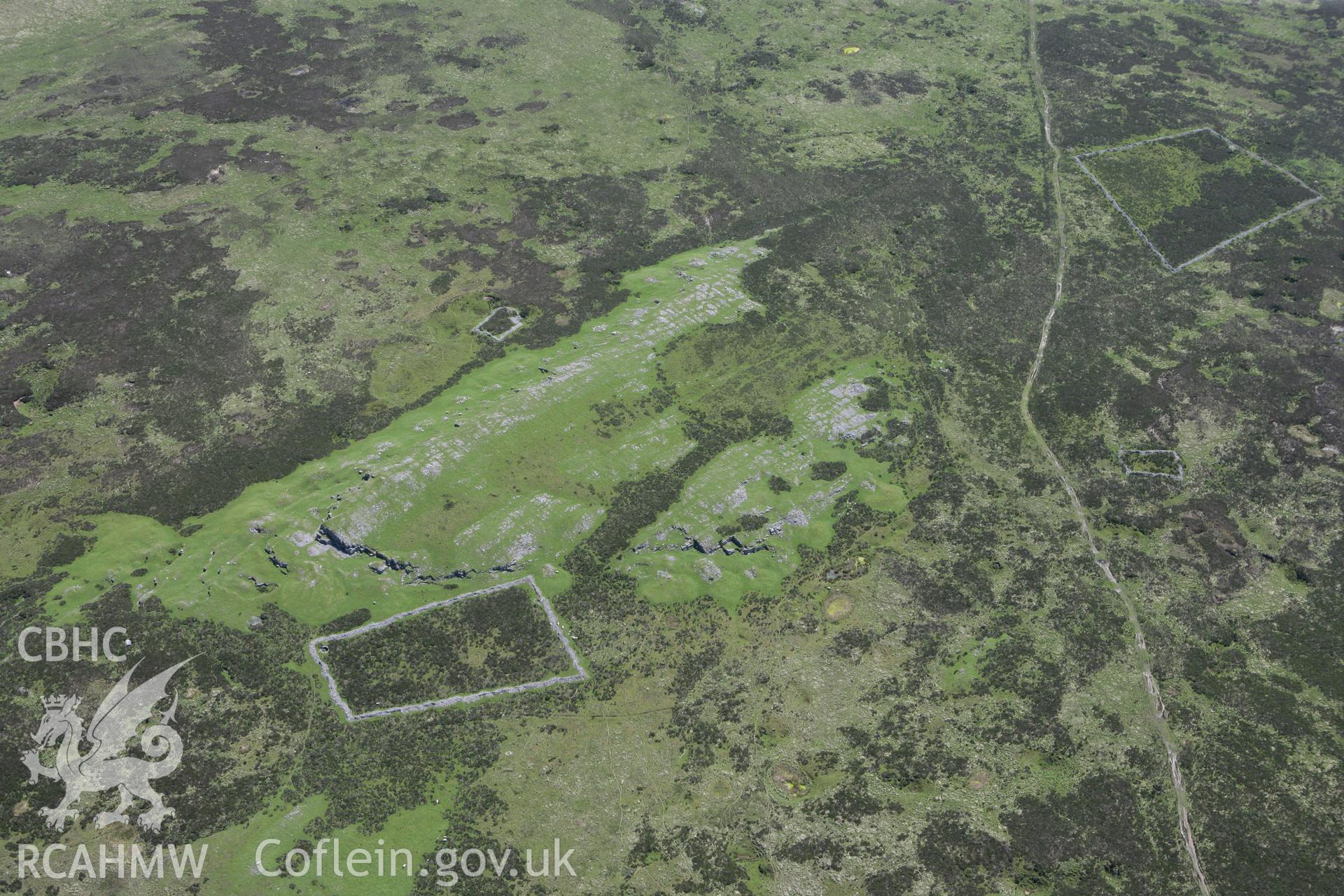 RCAHMW colour oblique photograph of Pant Mawr Rabbit Farm and Limeworkings north-east of Sandhill. Taken by Toby Driver on 09/06/2008.