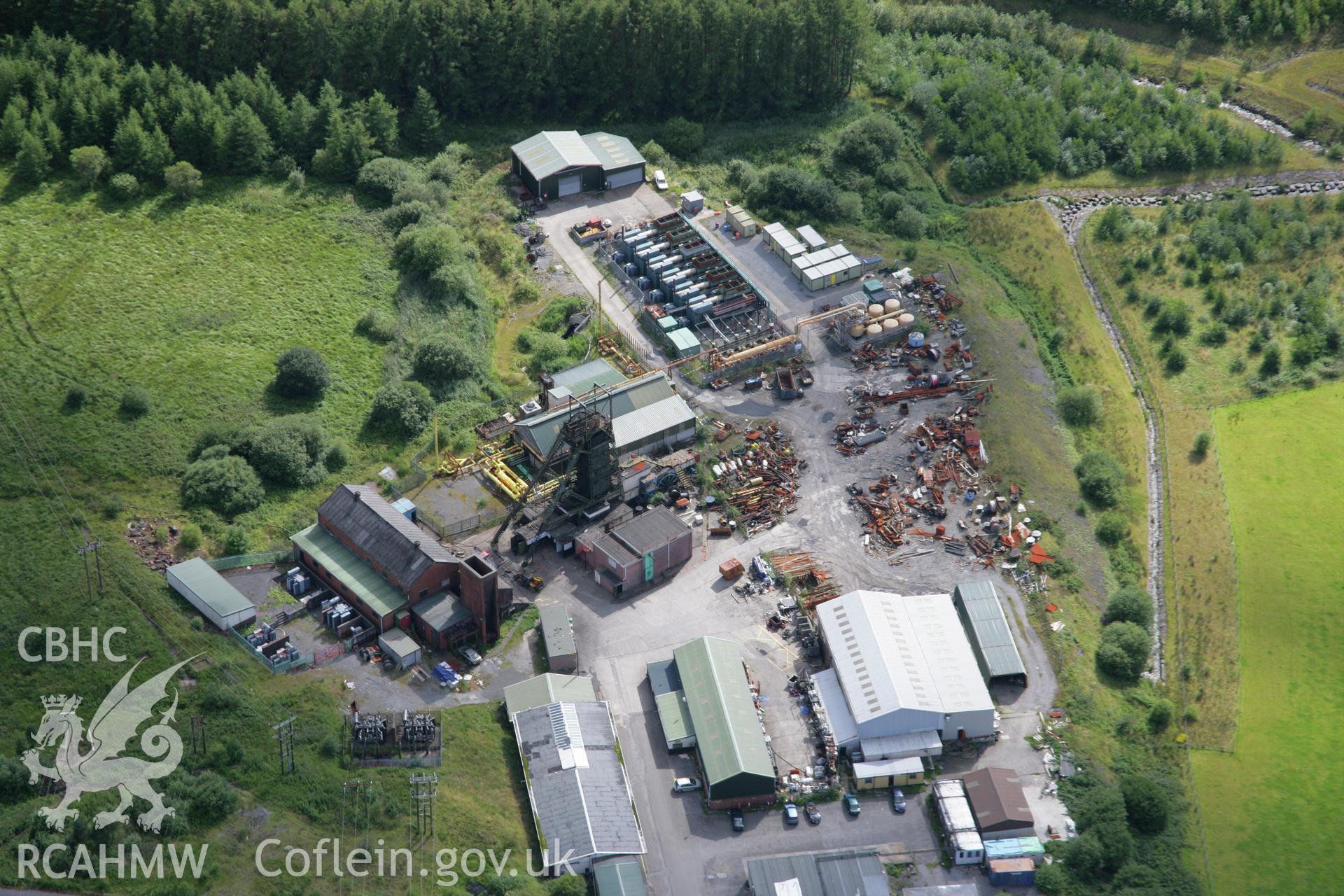 RCAHMW colour oblique aerial photograph of Tower Colliery, Hirwaun. Taken on 30 July 2007 by Toby Driver