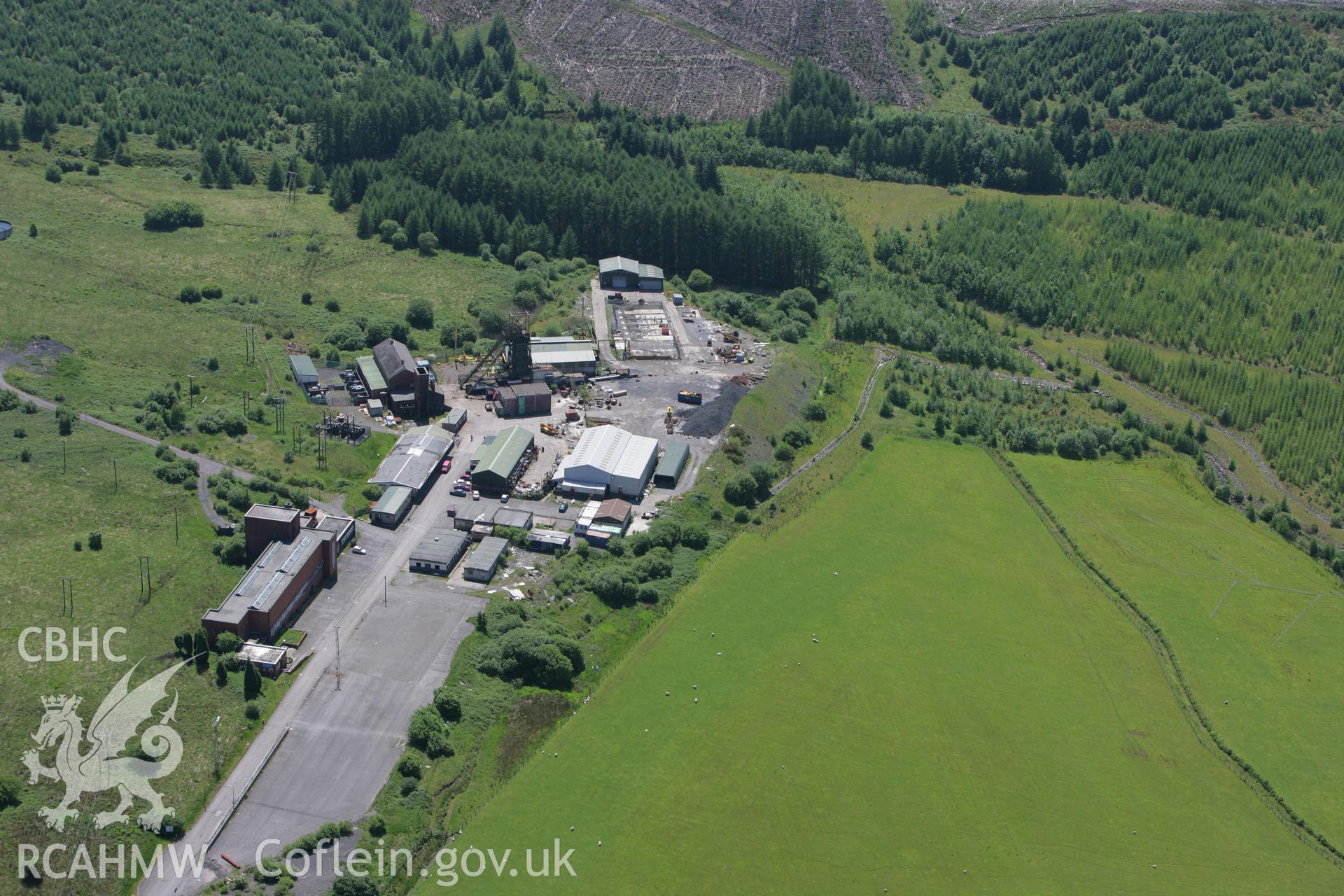 RCAHMW colour oblique photograph of Tower Colliery, prior to demolition. Taken by Toby Driver on 09/06/2008.