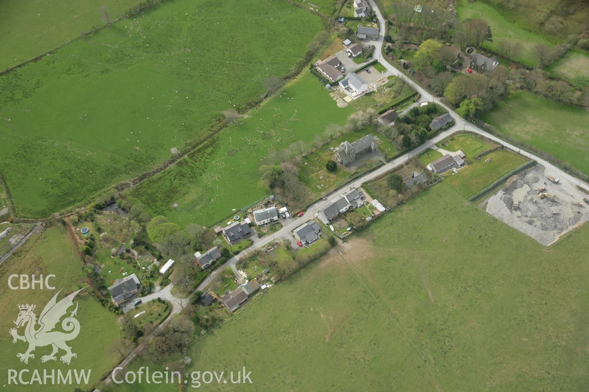 RCAHMW colour oblique aerial photograph of Bontgoch. Taken on 17 April 2007 by Toby Driver