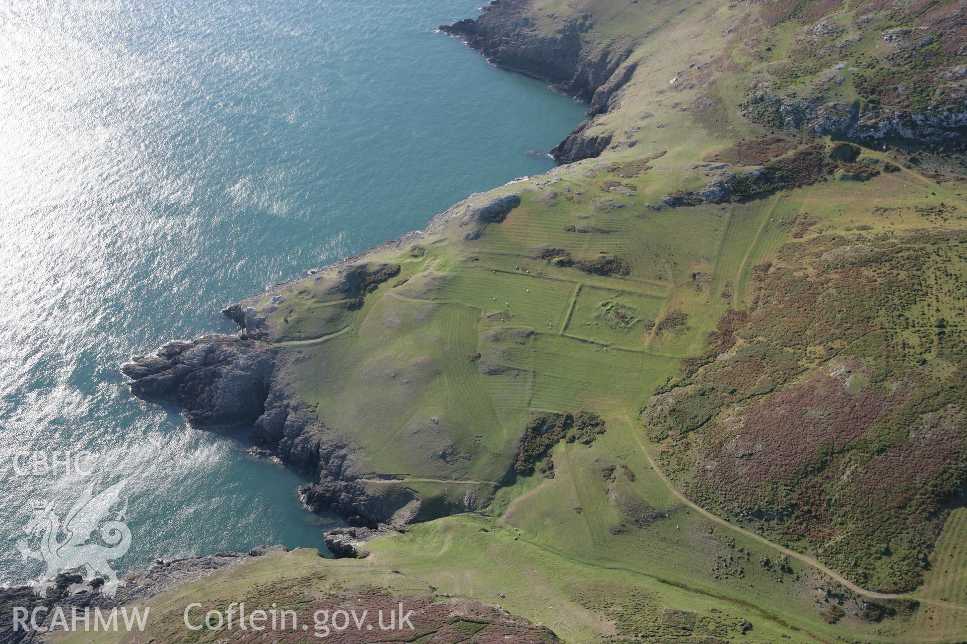 RCAHMW colour oblique aerial photograph of St Marys Church. Taken on 06 September 2007 by Toby Driver