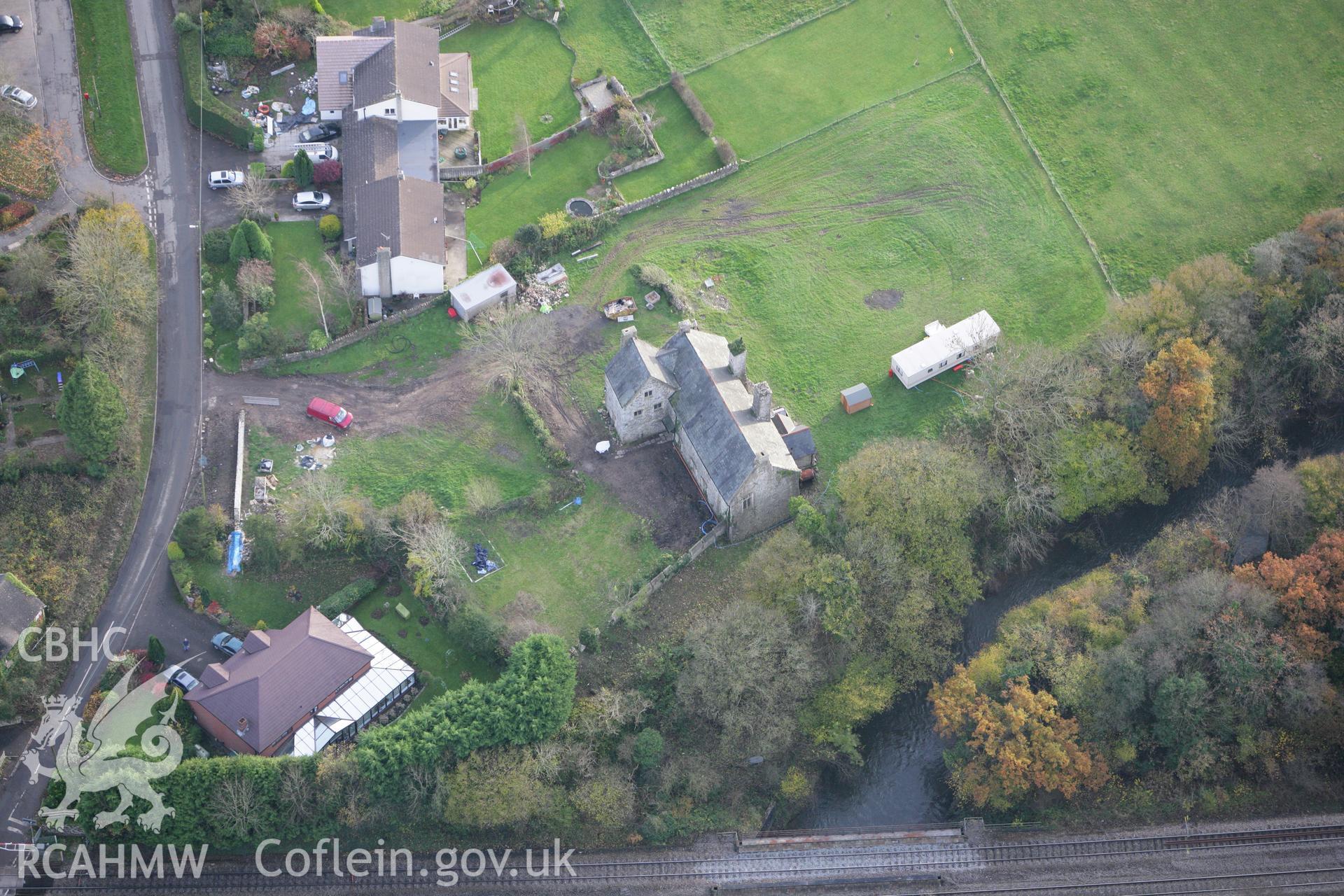 RCAHMW colour oblique photograph of St. George's Castle. Taken by Toby Driver on 12/11/2008.