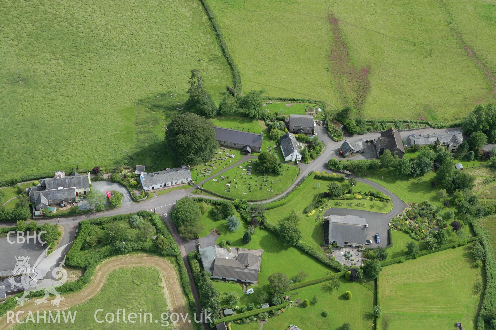 RCAHMW colour oblique aerial photograph of Trallong. Taken on 09 July 2007 by Toby Driver