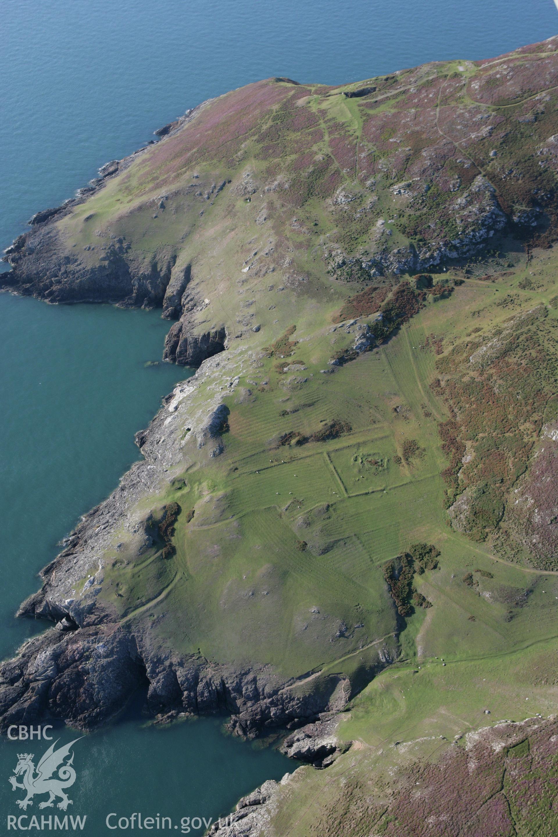 RCAHMW colour oblique aerial photograph of St Marys Church. Taken on 06 September 2007 by Toby Driver