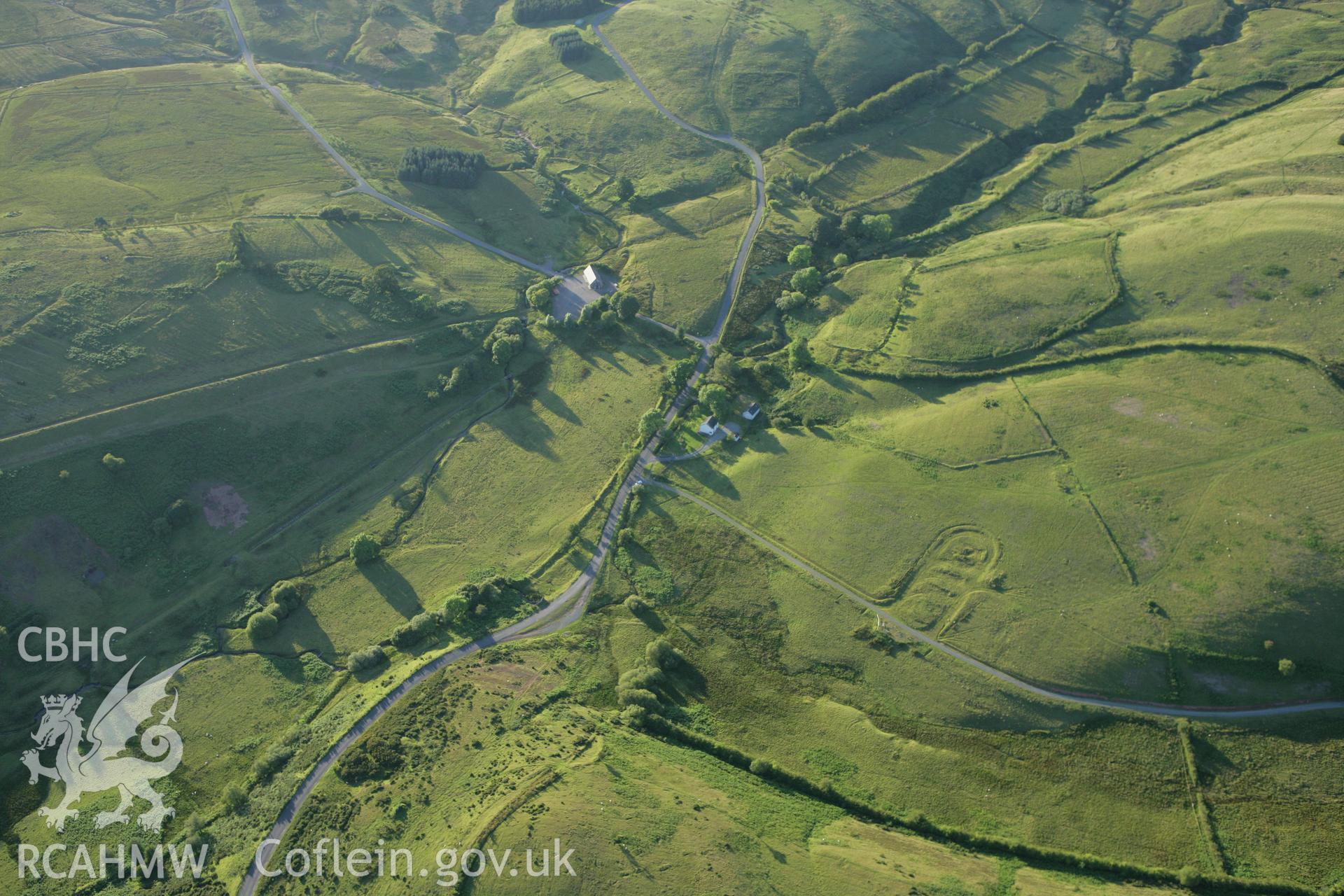 RCAHMW colour oblique aerial photograph of Disgwylfa East Firing Range. Taken on 08 August 2007 by Toby Driver