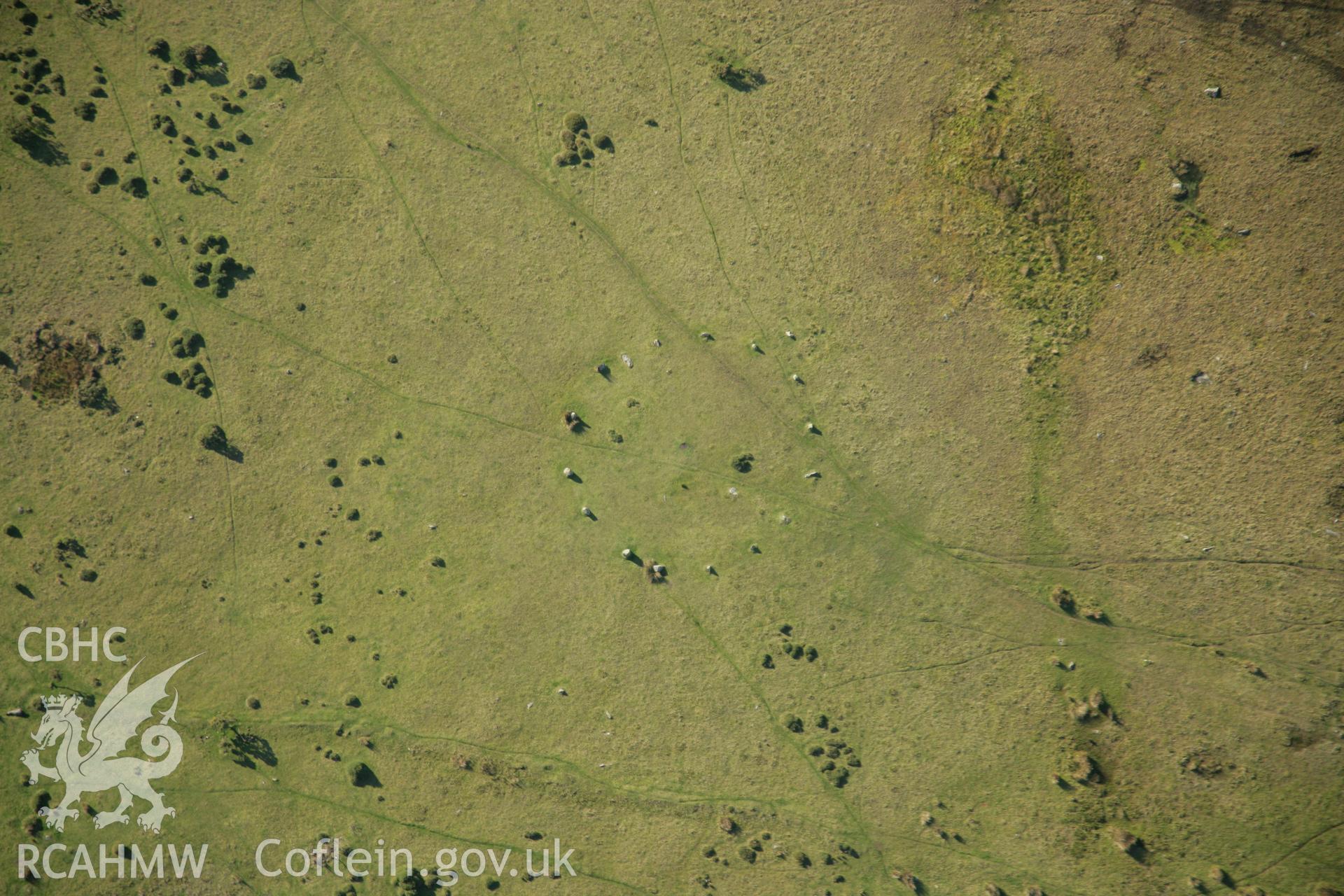 RCAHMW colour oblique photograph of Gors Fawr stone circle. Taken by Toby Driver on 23/10/2007.