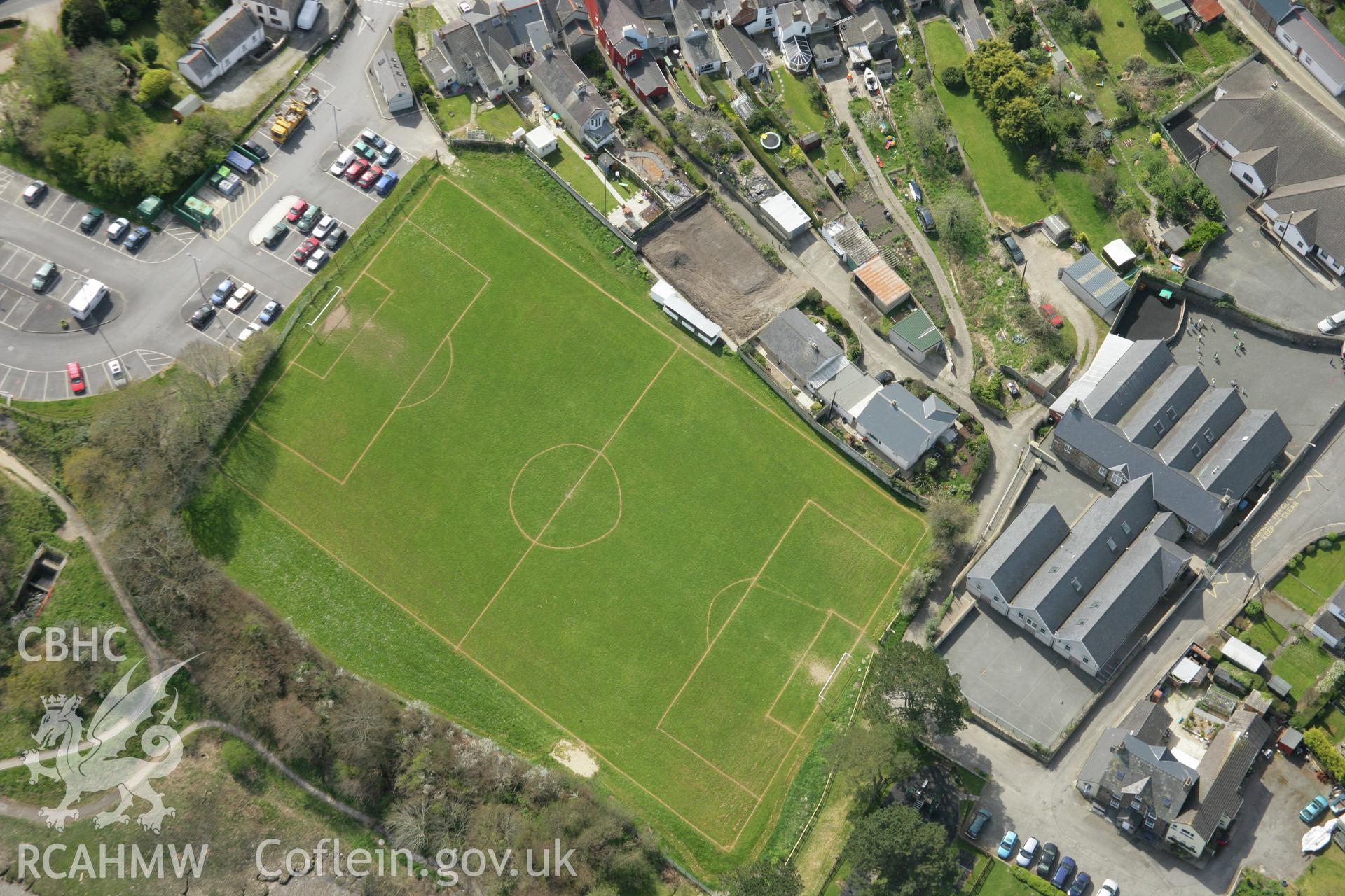 RCAHMW colour oblique aerial photograph of St Dogmaels. Taken on 17 April 2007 by Toby Driver