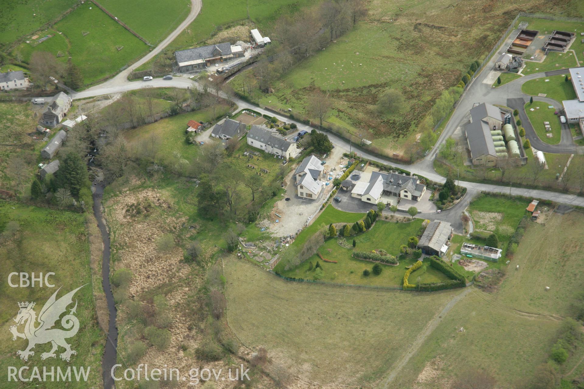 RCAHMW colour oblique aerial photograph of Bontgoch. Taken on 17 April 2007 by Toby Driver
