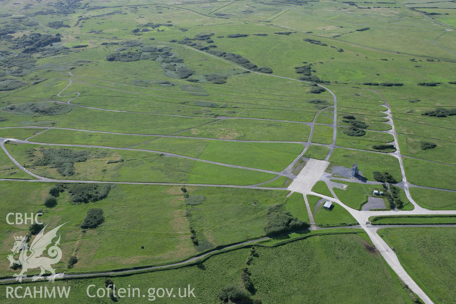 RCAHMW colour oblique aerial photograph of Merrion Camp, Castlemartin Training Area. Taken on 30 July 2007 by Toby Driver