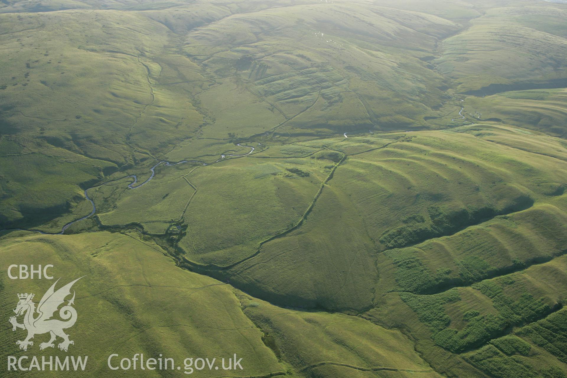 RCAHMW colour oblique aerial photograph of Byllfa-Uchaf East. Taken on 08 August 2007 by Toby Driver