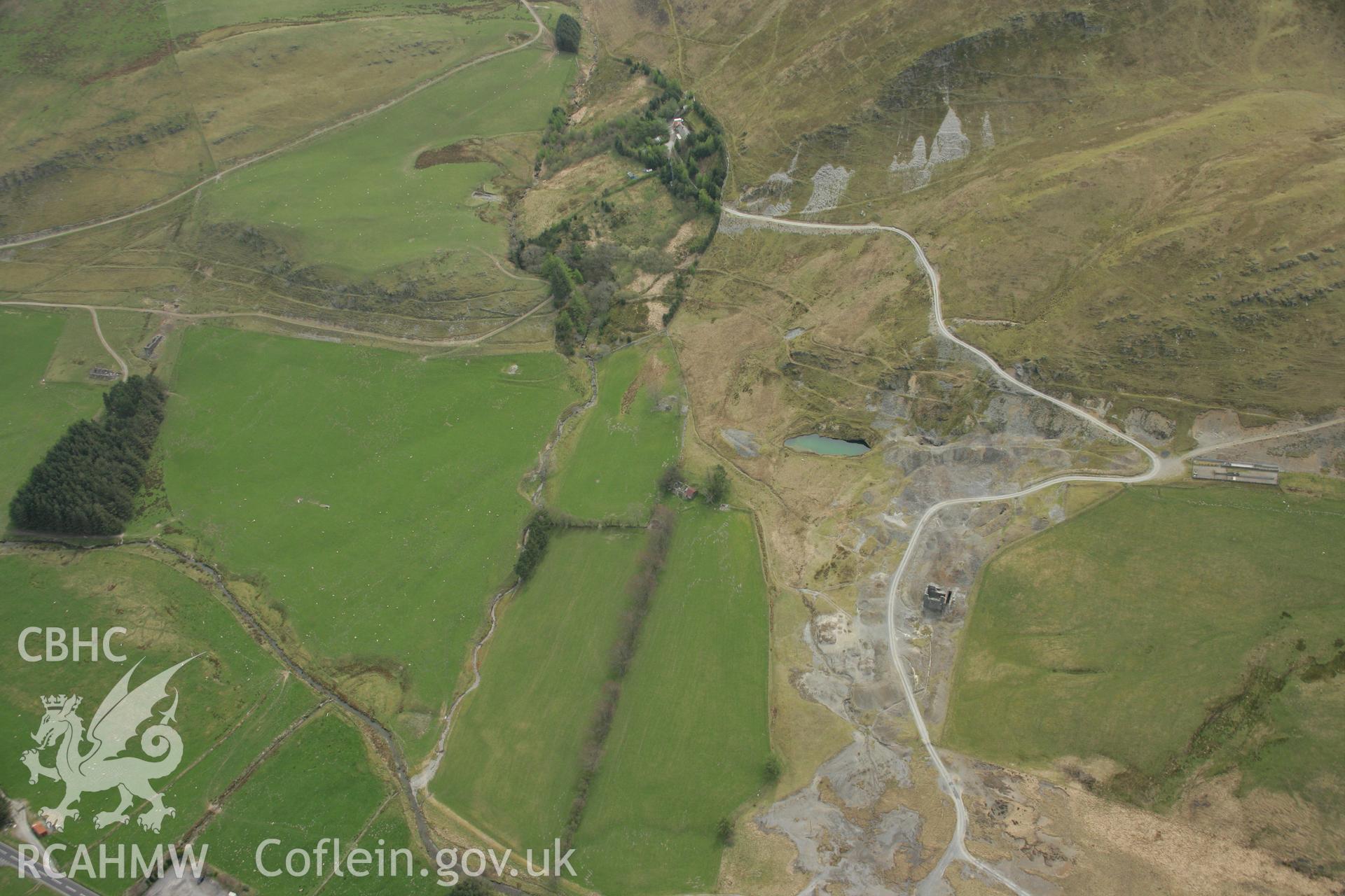 RCAHMW colour oblique aerial photograph of Castell Mine. Taken on 17 April 2007 by Toby Driver