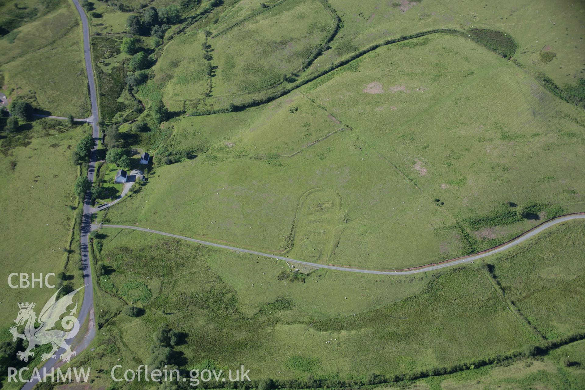 RCAHMW colour oblique aerial photograph of Disgwylfa East Firing Range. Taken on 08 August 2007 by Toby Driver