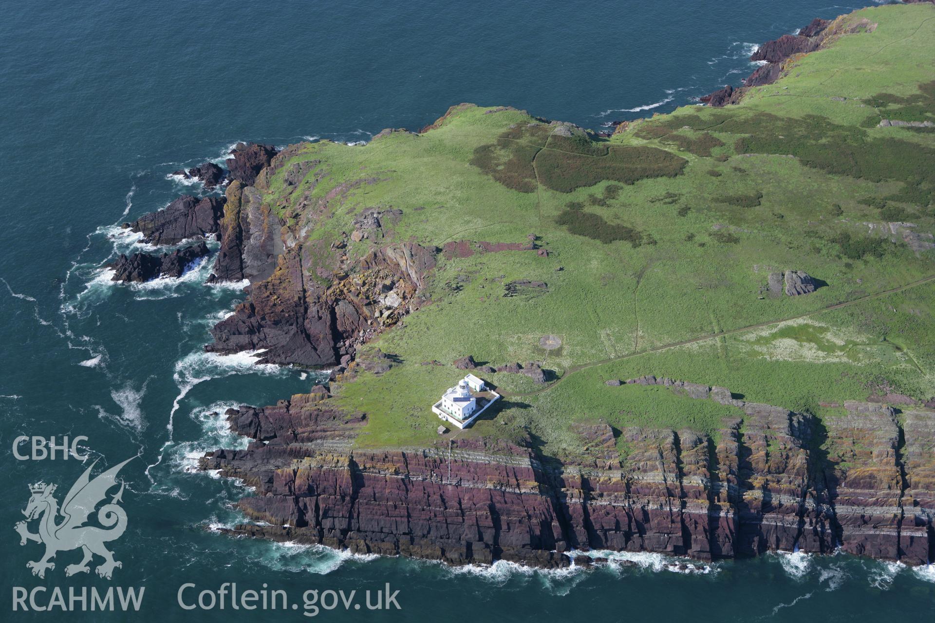 RCAHMW colour oblique aerial photograph of Skokholm Island. Taken on 30 July 2007 by Toby Driver