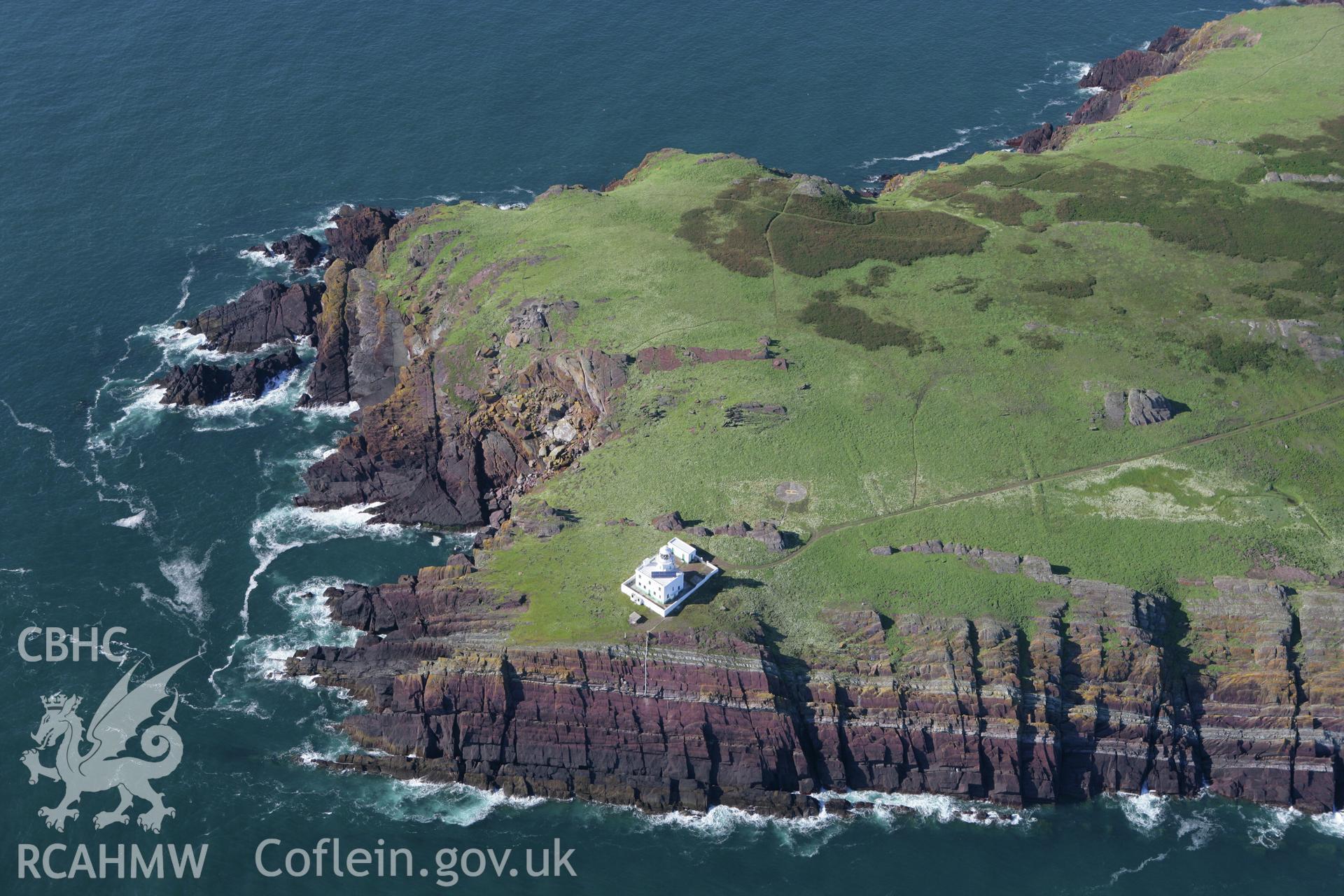 RCAHMW colour oblique aerial photograph of Skokholm Island. Taken on 30 July 2007 by Toby Driver