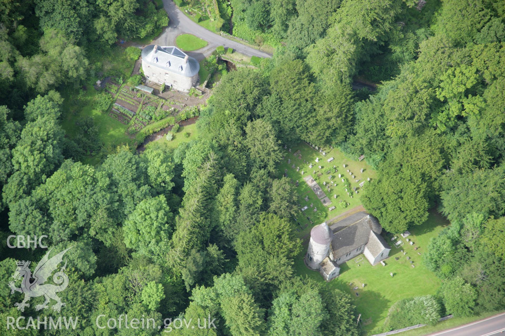 RCAHMW colour oblique aerial photograph of Capel Bettws, Penpont. Taken on 09 July 2007 by Toby Driver