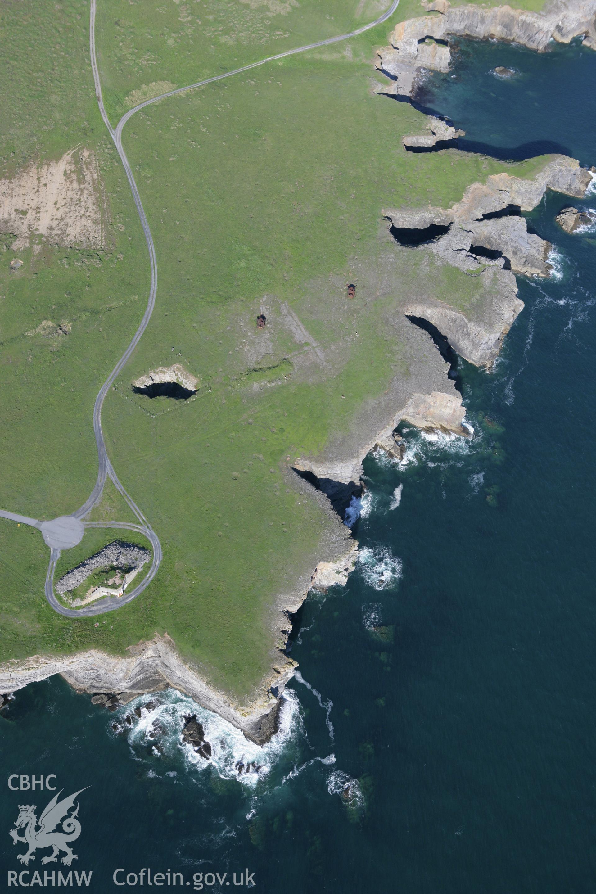 RCAHMW colour oblique photograph of Linney Head. Taken by Toby Driver on 30/07/2007.
