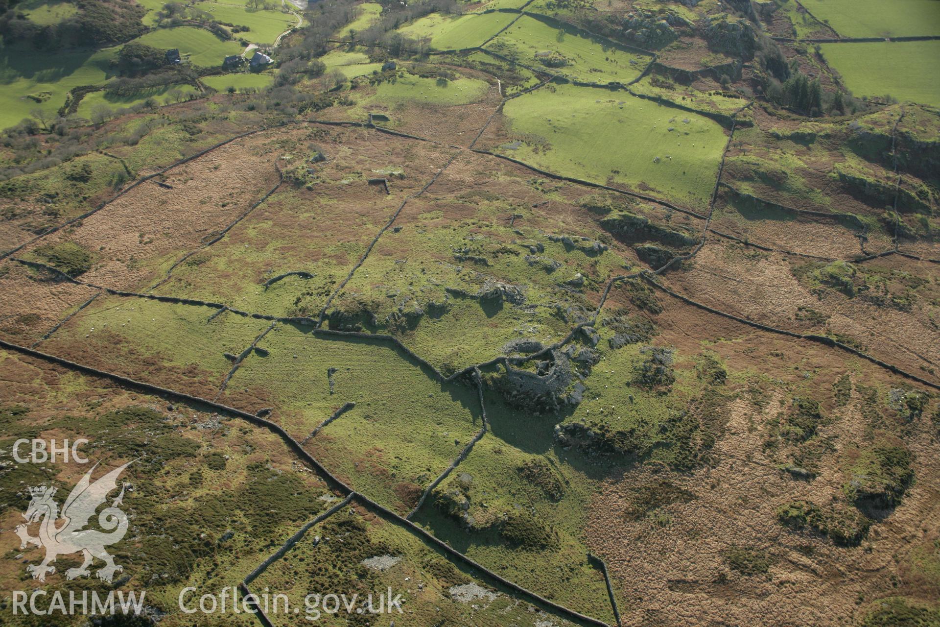 RCAHMW colour oblique aerial photograph of Castell Caerau. Taken on 25 January 2007 by Toby Driver