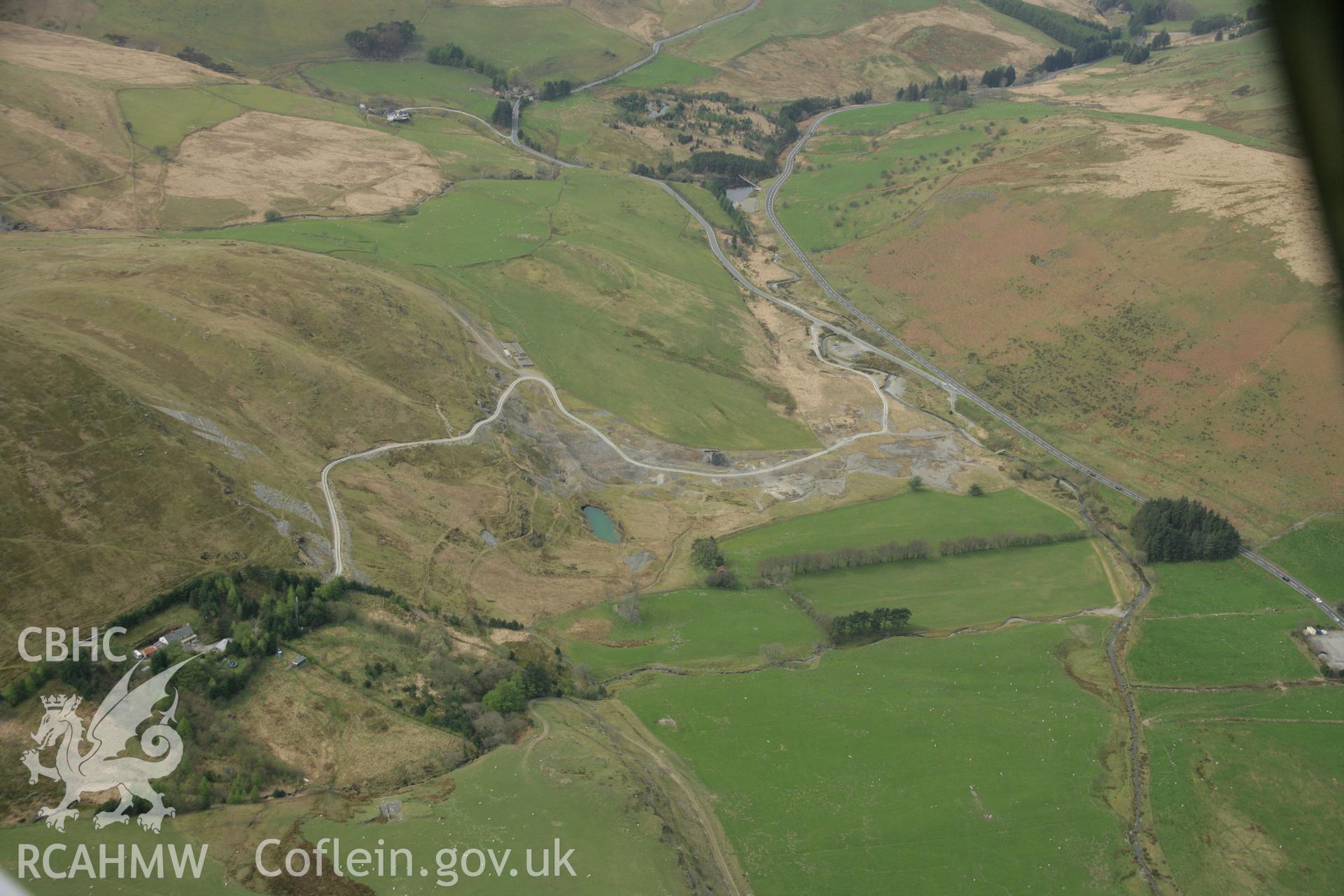 RCAHMW colour oblique aerial photograph of Castell Mine. Taken on 17 April 2007 by Toby Driver