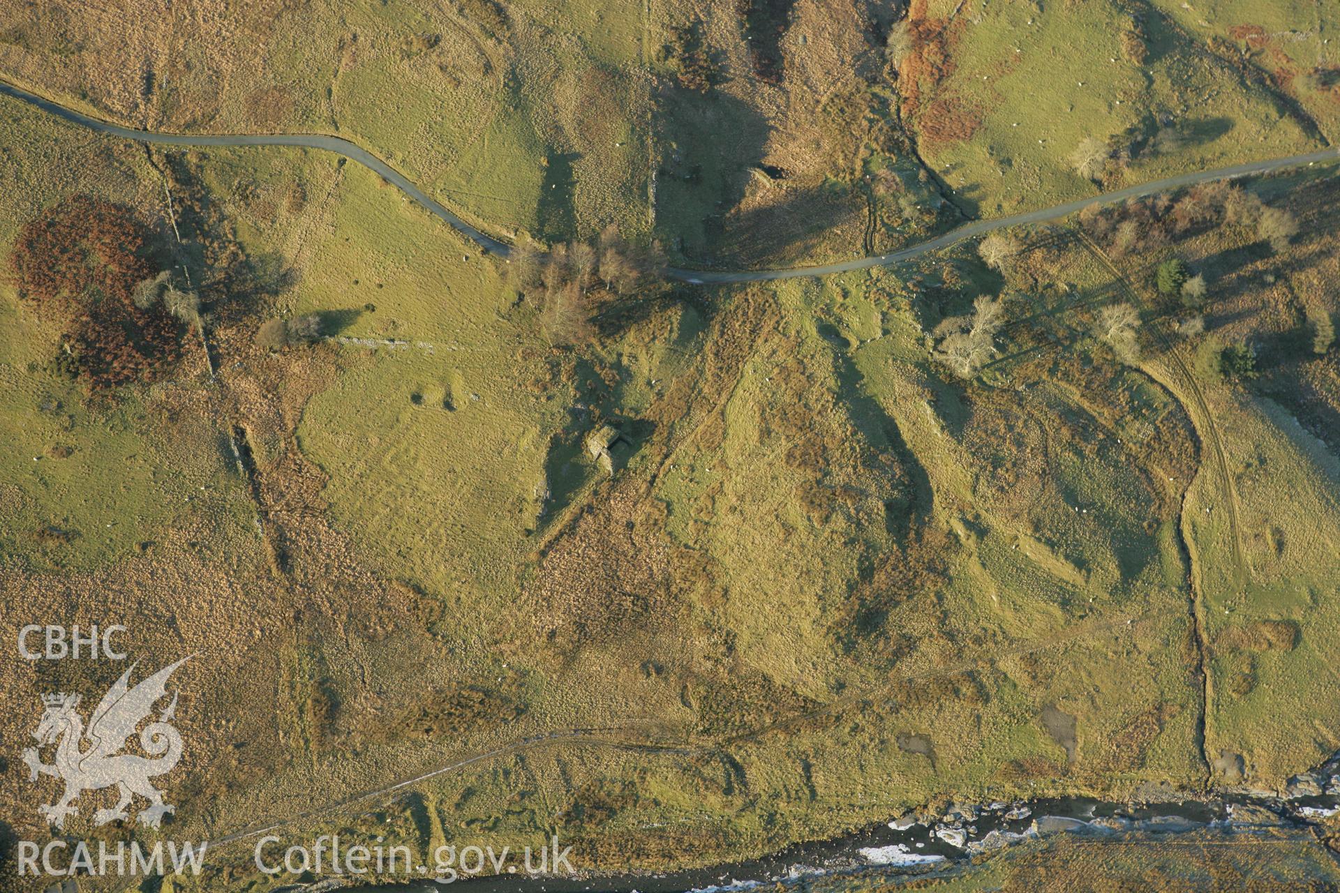 RCAHMW colour oblique photograph of Bronaber firing range, and view of the bunker. Taken by Toby Driver on 20/12/2007.