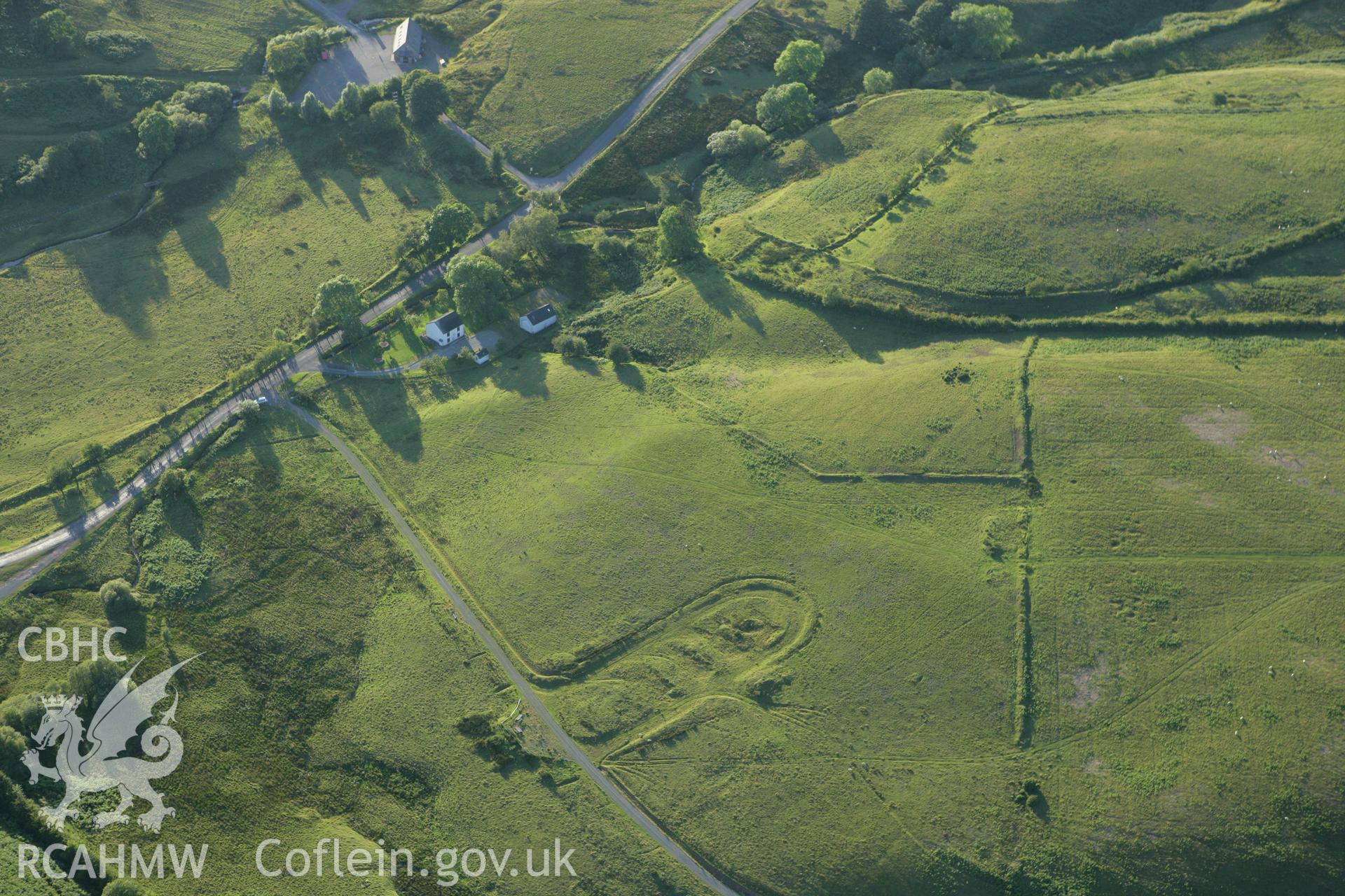 RCAHMW colour oblique aerial photograph of Disgwylfa East Firing Range. Taken on 08 August 2007 by Toby Driver