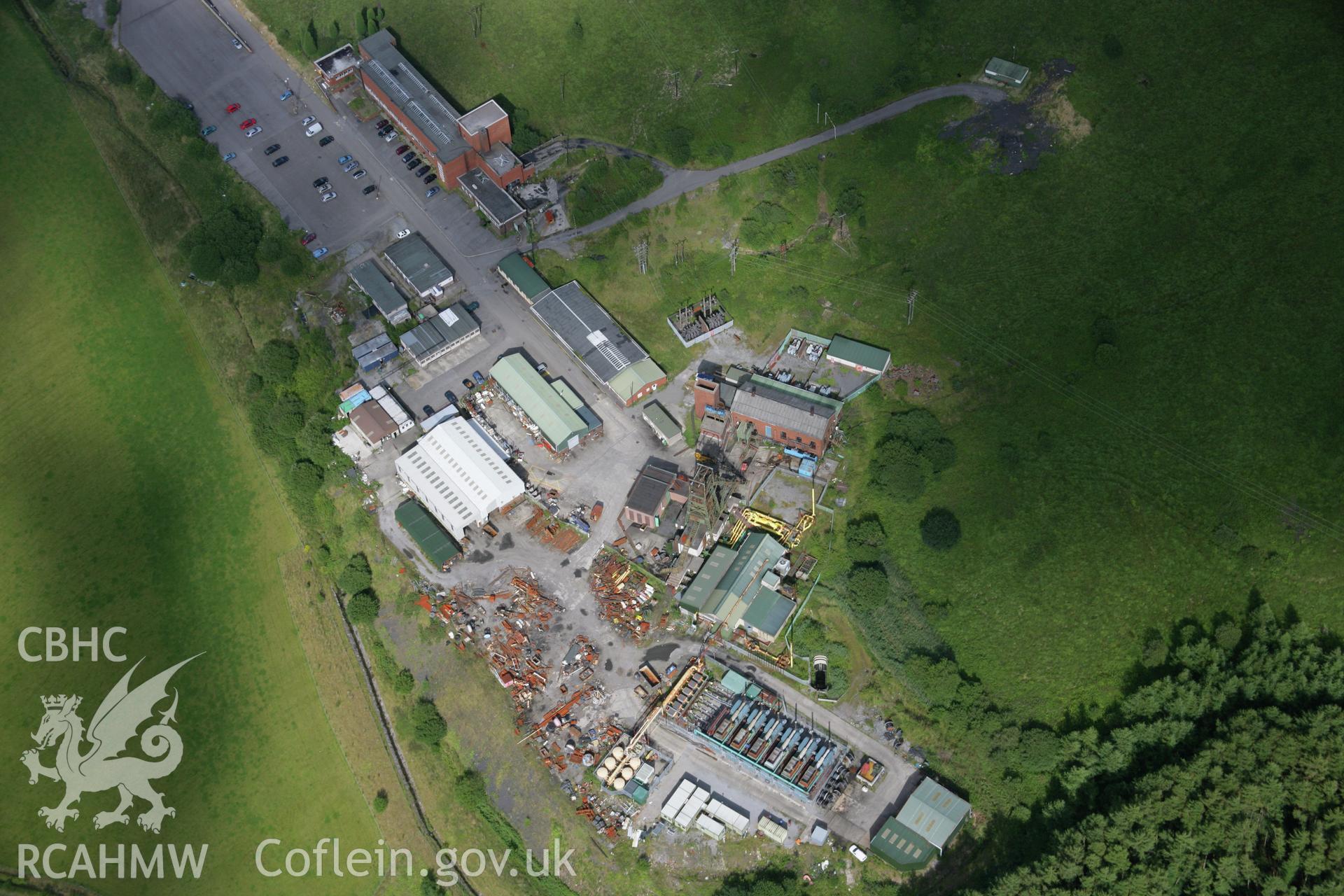RCAHMW colour oblique aerial photograph of Tower Colliery, Hirwaun. Taken on 30 July 2007 by Toby Driver