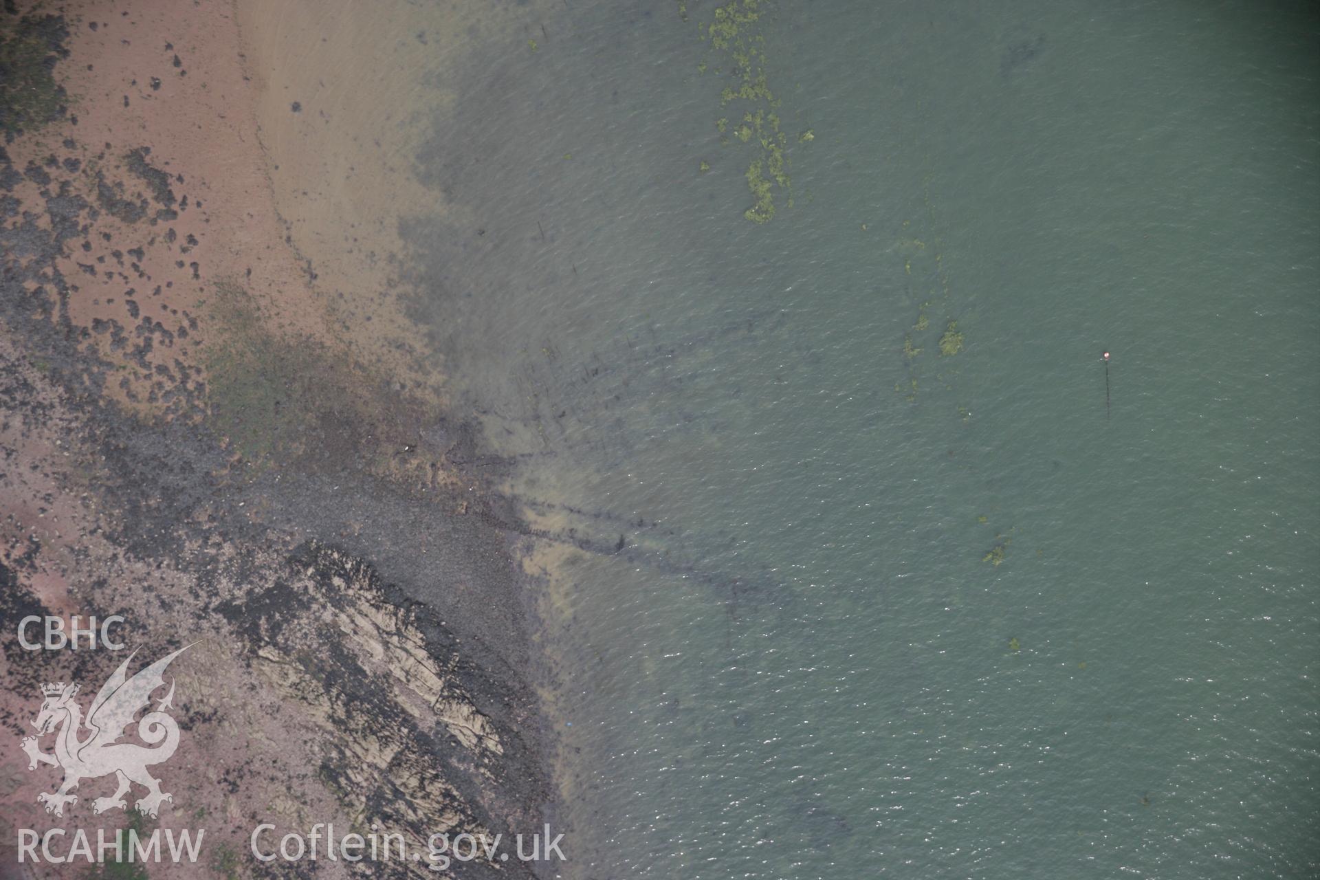 RCAHMW colour oblique photograph of Gelliswick Bay wrecks. Taken by Toby Driver on 01/08/2007.