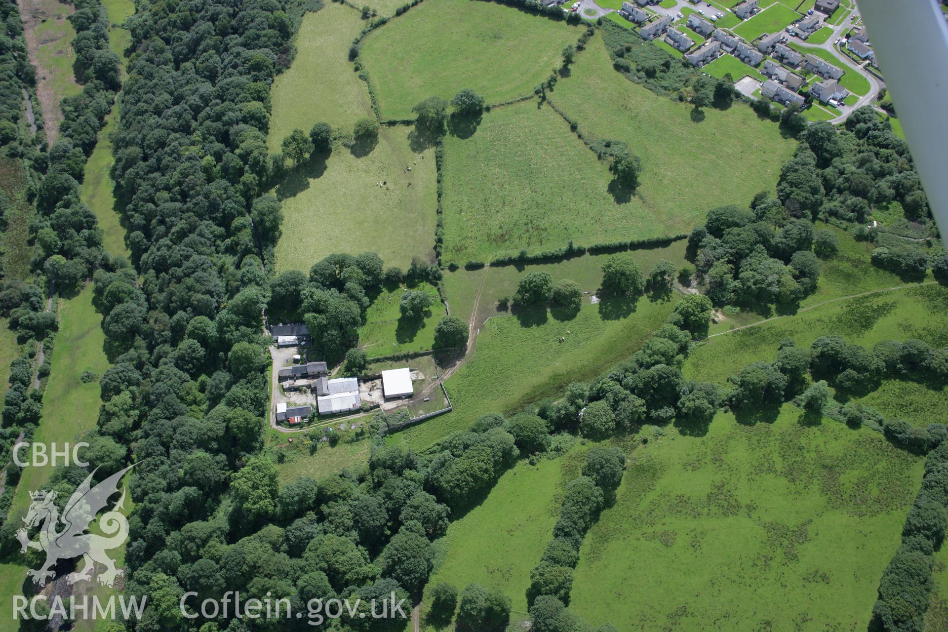RCAHMW colour oblique aerial photograph of Plas y Bettws. Taken on 30 July 2007 by Toby Driver