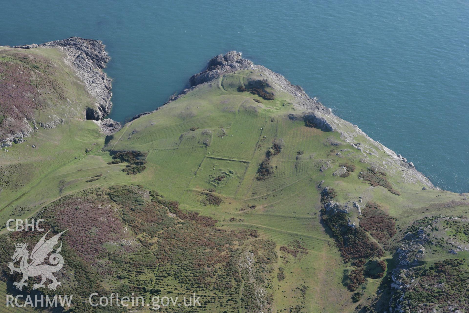 RCAHMW colour oblique aerial photograph of St Marys Church. Taken on 06 September 2007 by Toby Driver