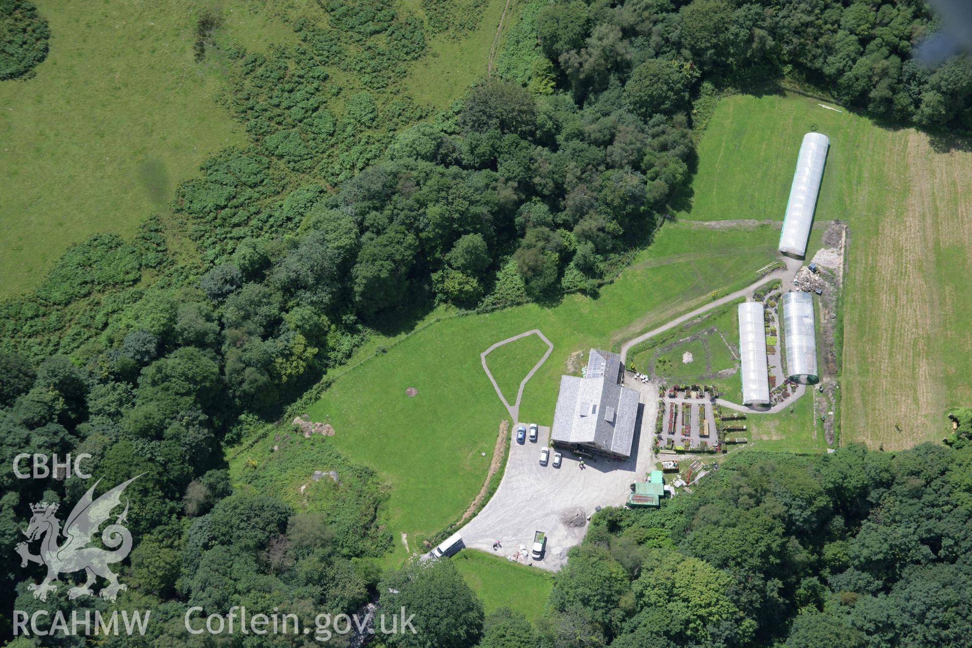 RCAHMW colour oblique aerial photograph of Bryngarw, Bridgend. Taken on 30 July 2007 by Toby Driver