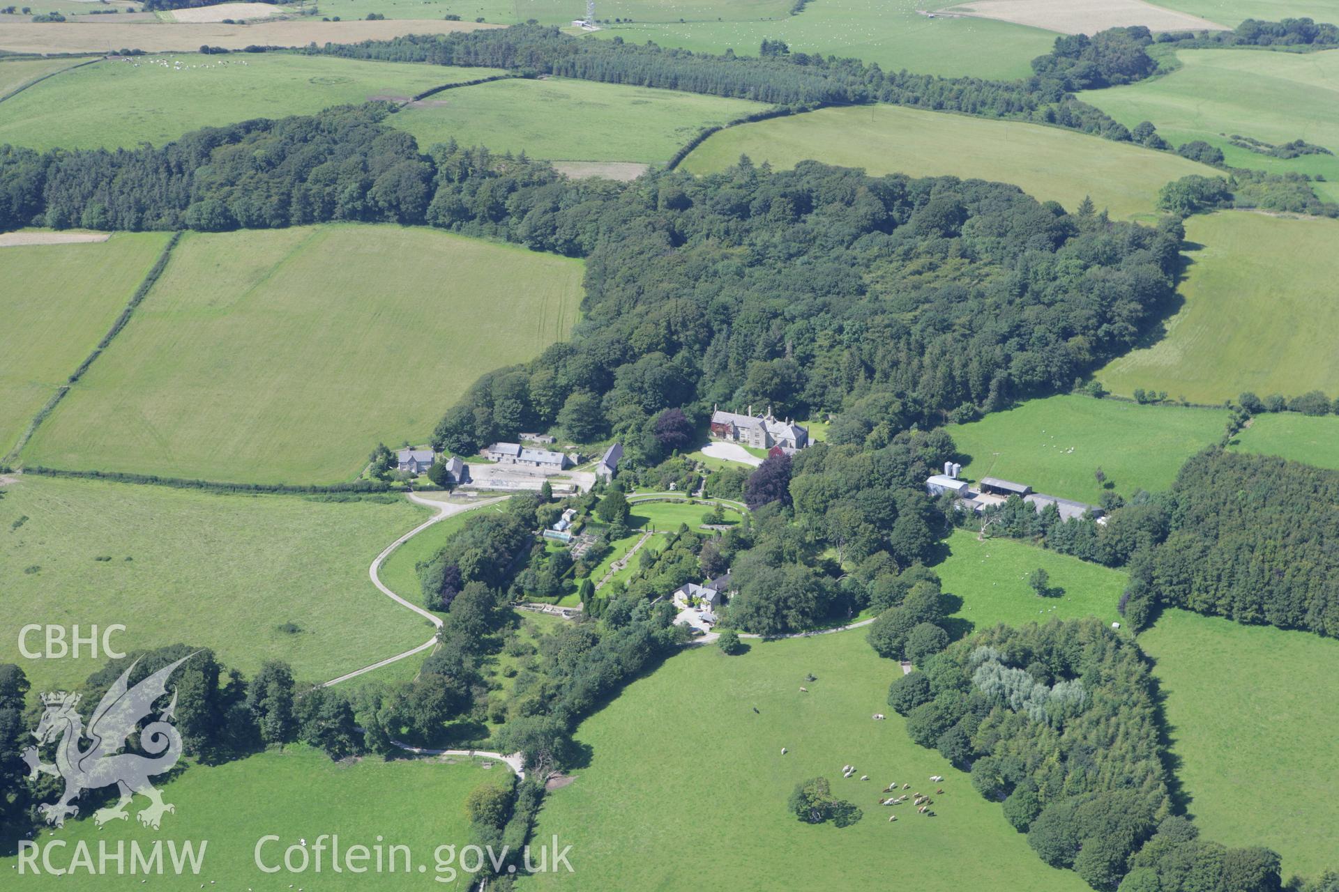 RCAHMW colour oblique aerial photograph of Golden Grove Garden. Taken on 31 July 2007 by Toby Driver