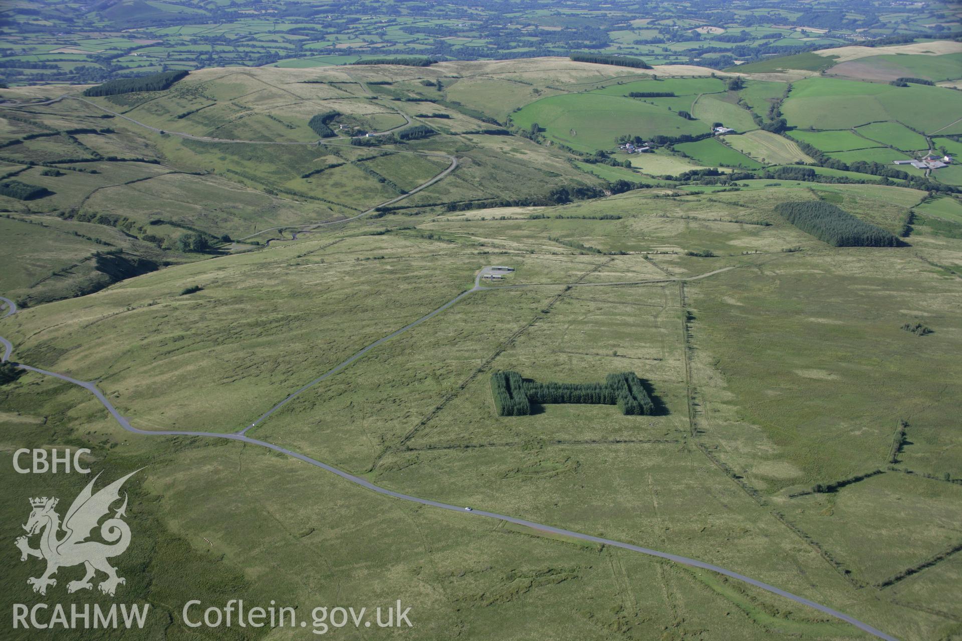 RCAHMW colour oblique aerial photograph of the observation tower on the dry firing area, from the south. Taken on 08 August 2007 by Toby Driver