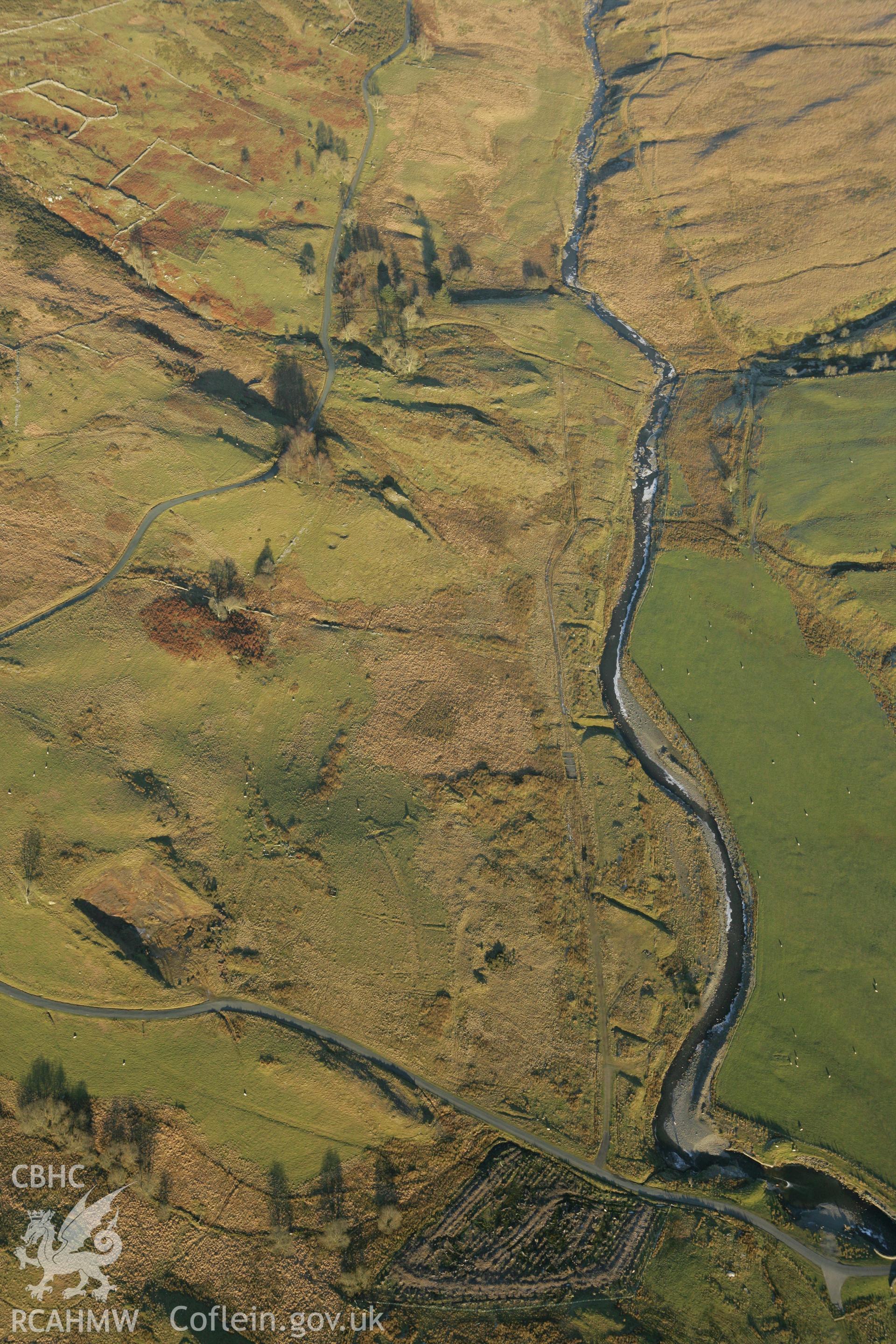 RCAHMW colour oblique photograph of Bronaber firing range. Taken by Toby Driver on 20/12/2007.
