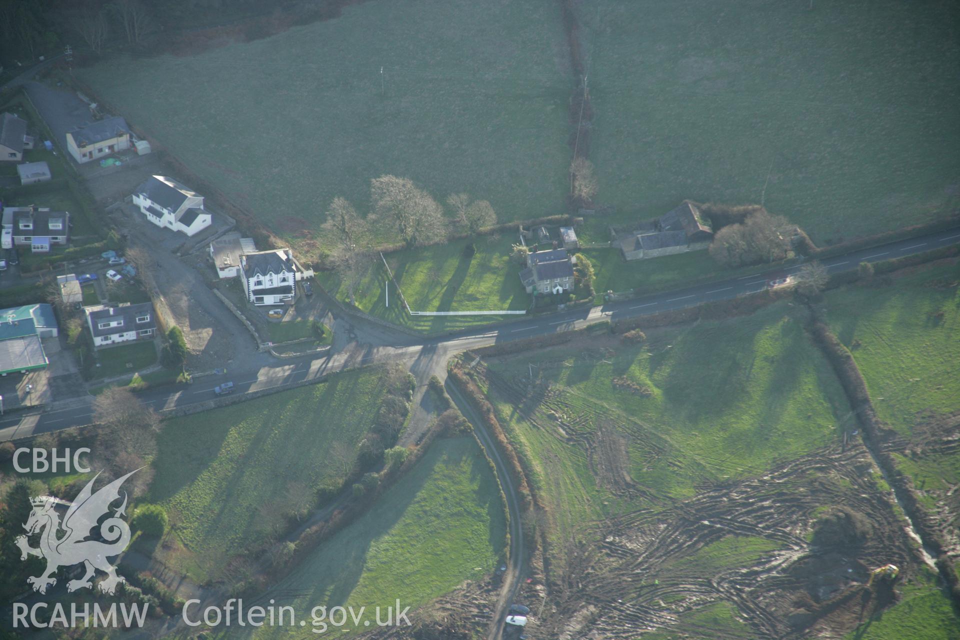 RCAHMW colour oblique aerial photograph of Ffynnon Beuno. Taken on 25 January 2007 by Toby Driver